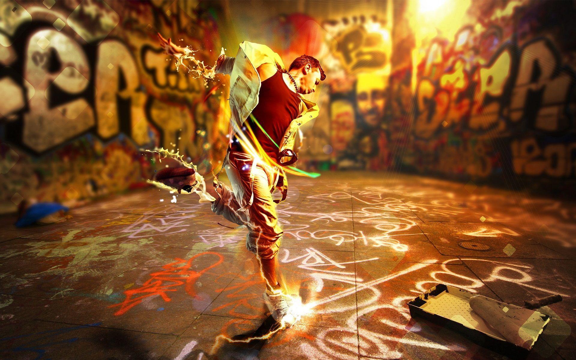 1920x1200 art. Street Art 3D Wallpaper HD. Artistic wallpaper, Street art, Dance wallpaper