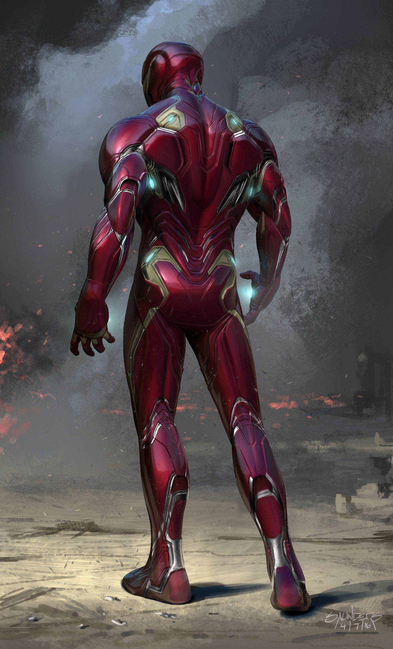 1513x2500 Avengers: Infinity War (2016) Man Mk 50 final front view, Phil Saunders. Iron man avengers, Iron man wallpaper, Iron man armor