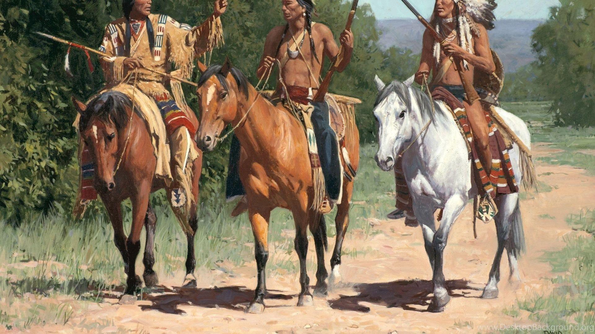 1920x1080 Native American Indian Horse Paintings Art Western Wallpaper. Desktop Background