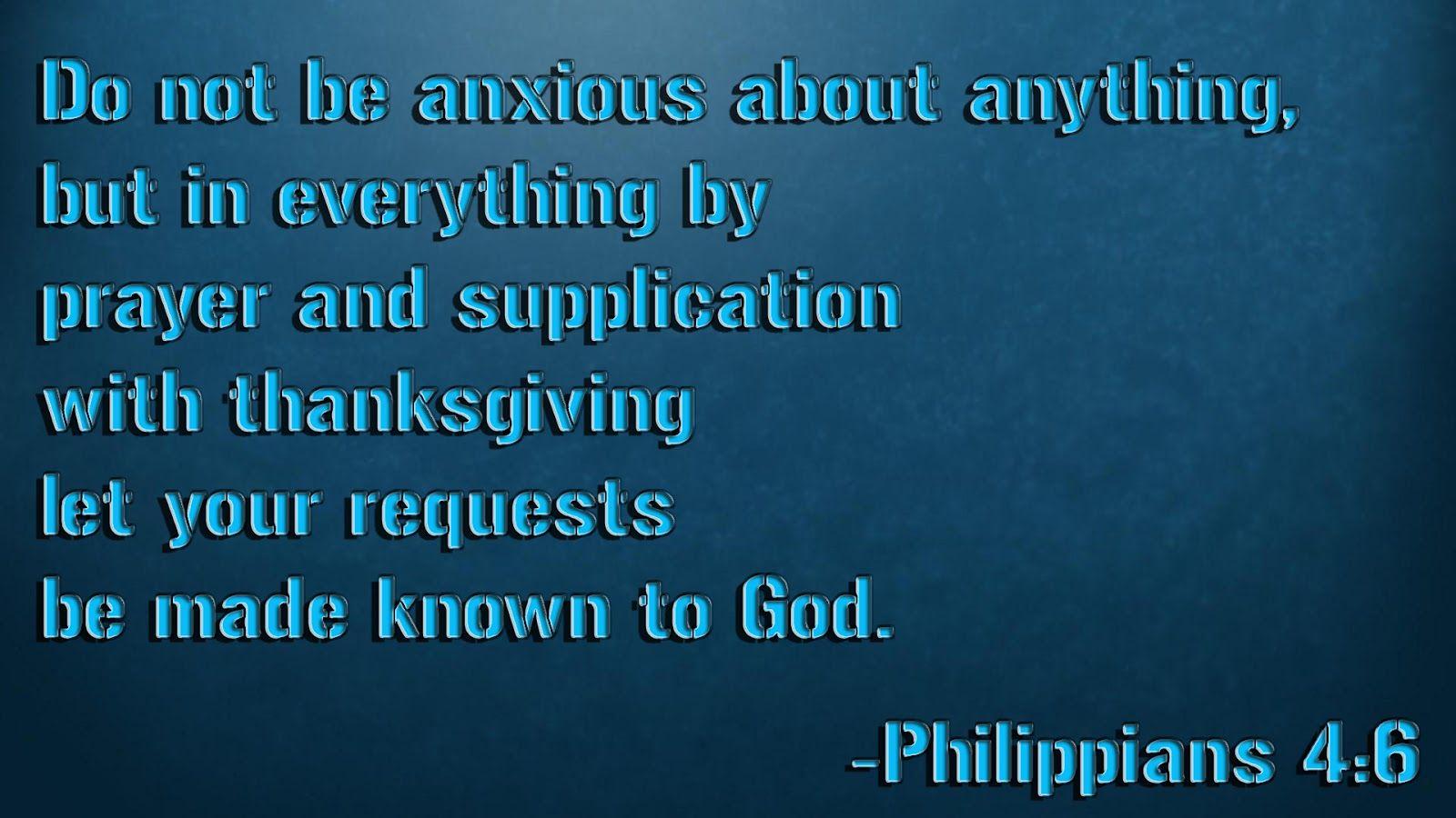 1600x900 Scripture Wallpaper: Philippians 4:6 - Bible verse Wallpaper