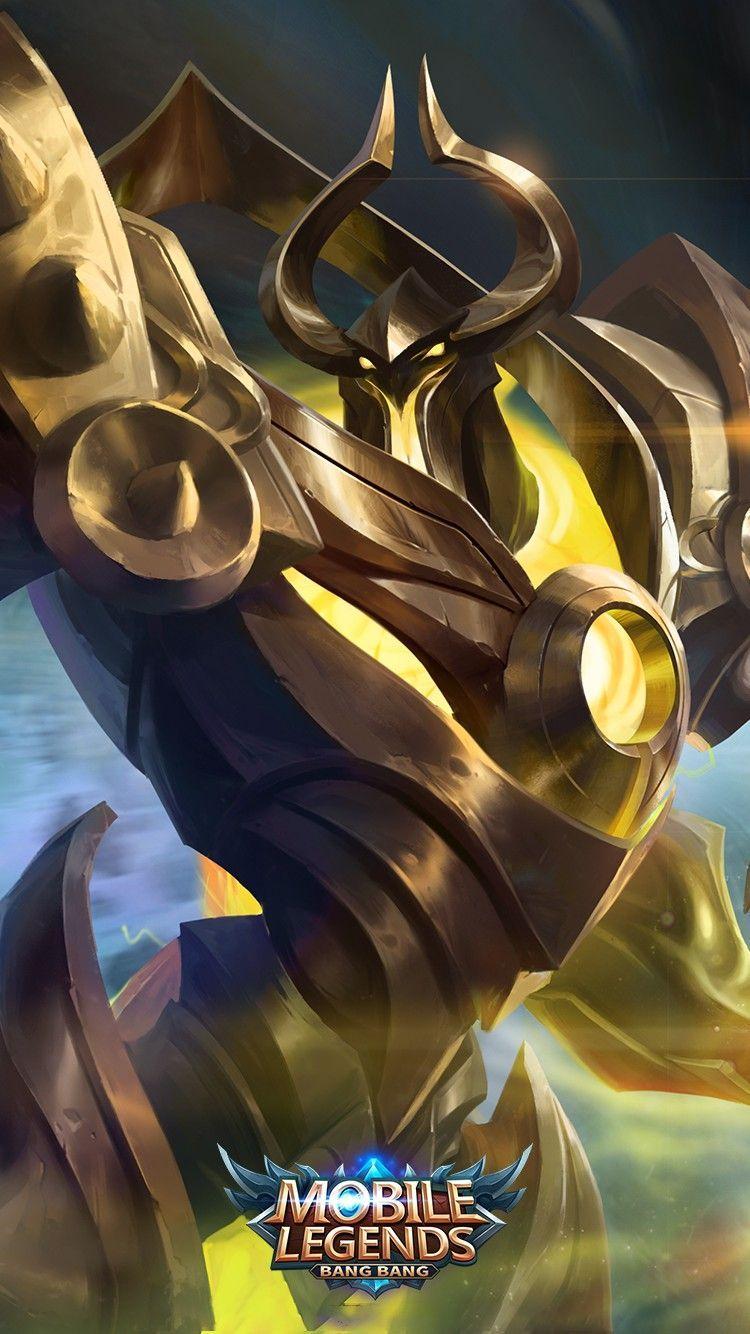750x1334 Uranus Aethereal Defender Heroes Tank of Skins V4. Mobile legend wallpaper, Desktop wallpaper art, Hero tank