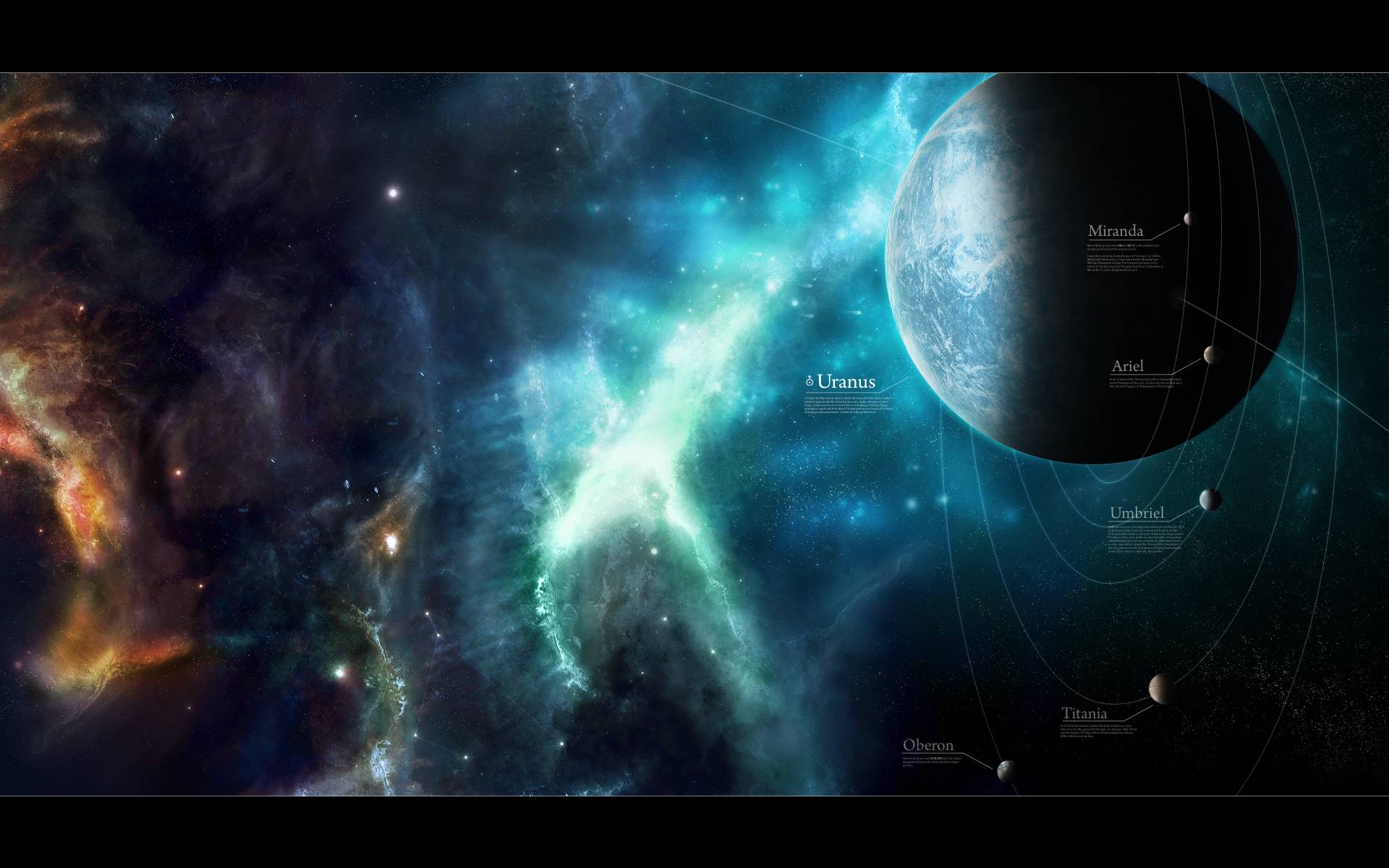 1920x1200 Uranus, Space, Planet, Orbits Wallpaper HD / Desktop and Mobile Background