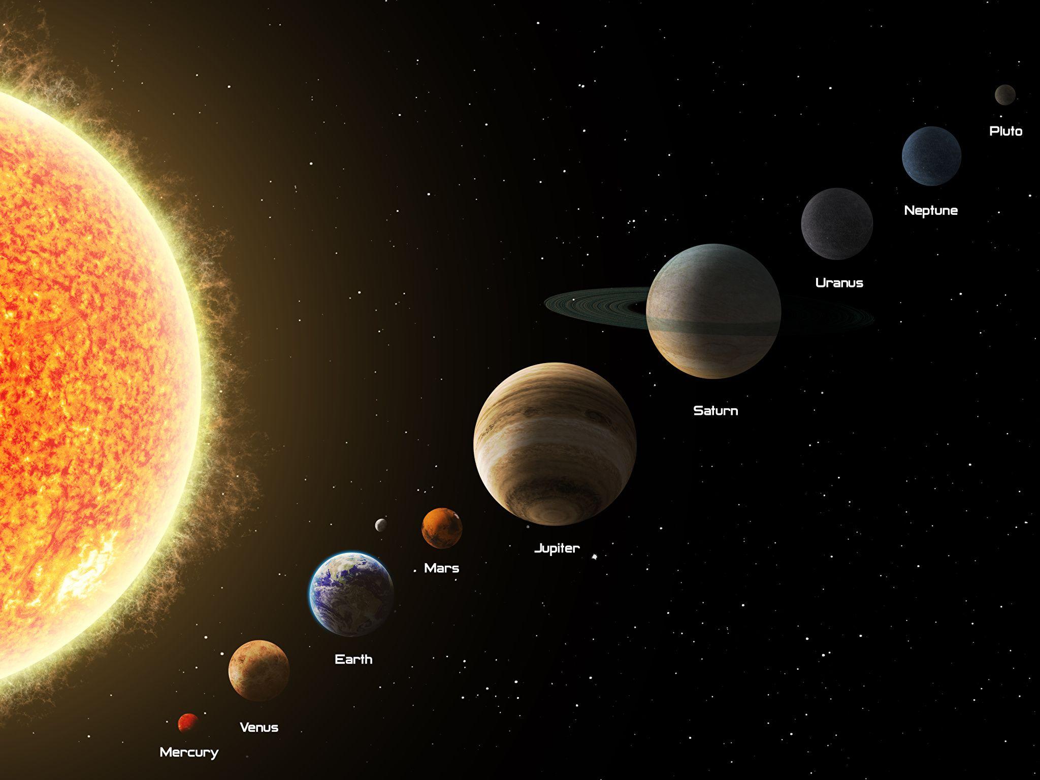 2048x1536 Picture Planets Jupiter Saturn planet Uranus Neptune Earth 2048x1536