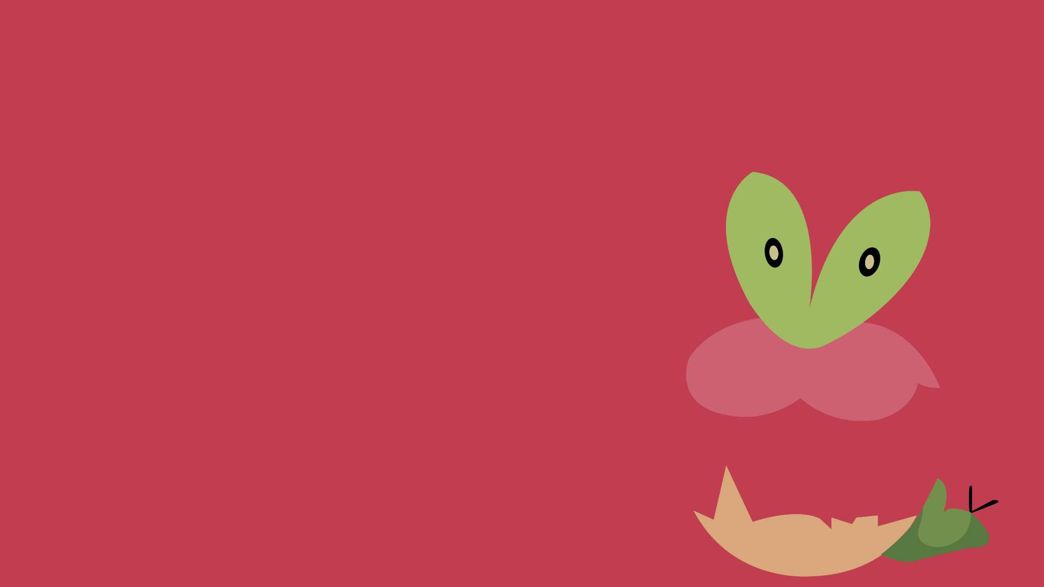 2048x1152 Applin Minimalist Vector Wallpaper. Pokémon Amino