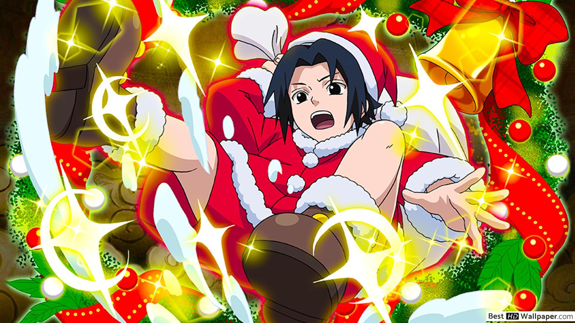 1920x1080 Sasuke Uchiha Kid Christmas from Naruto Shippuden for Desktop HD wallpaper download
