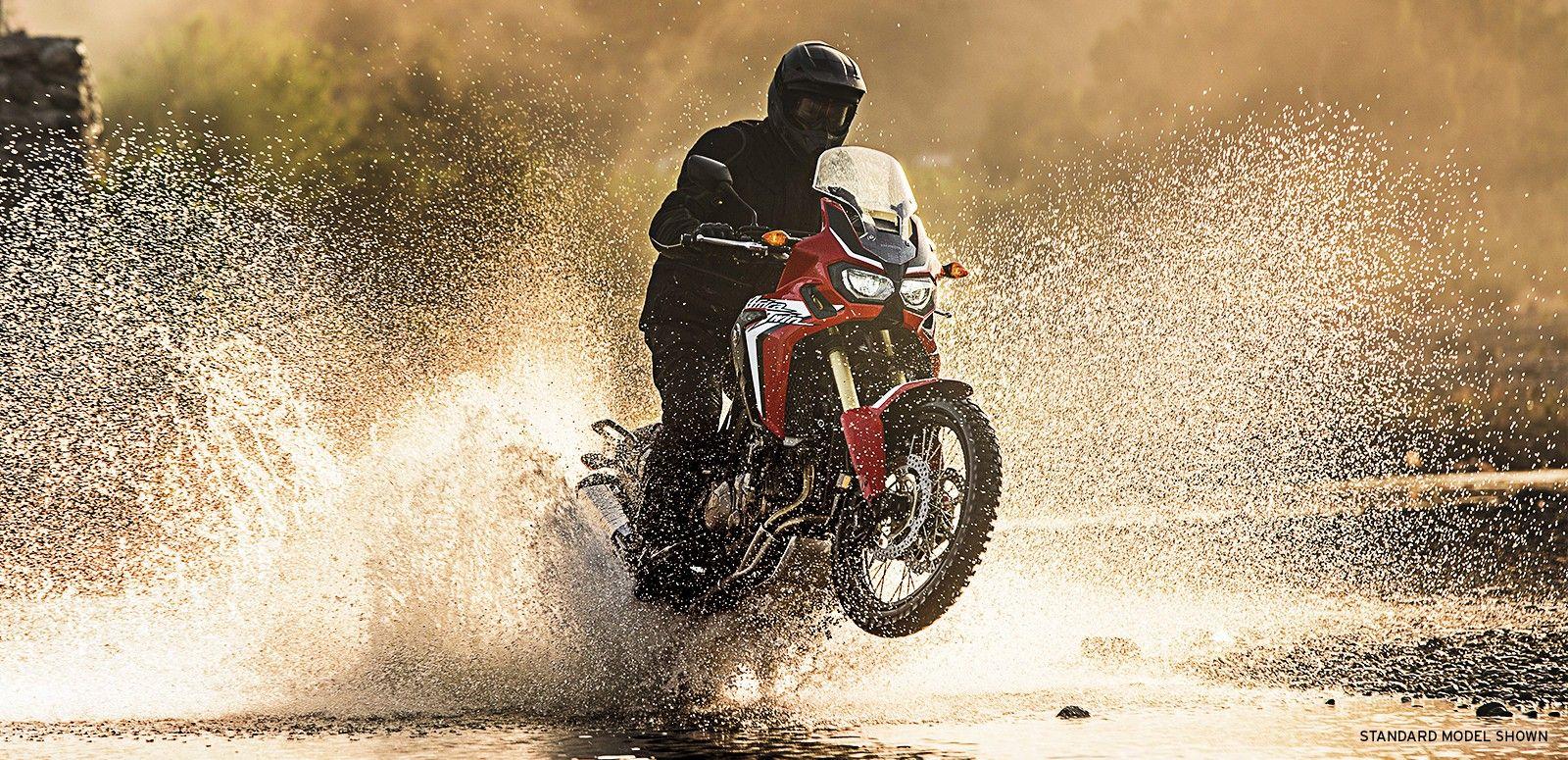 1600x775 Honda Africa Twin Motorcycle Water Wallpaper:1600x775