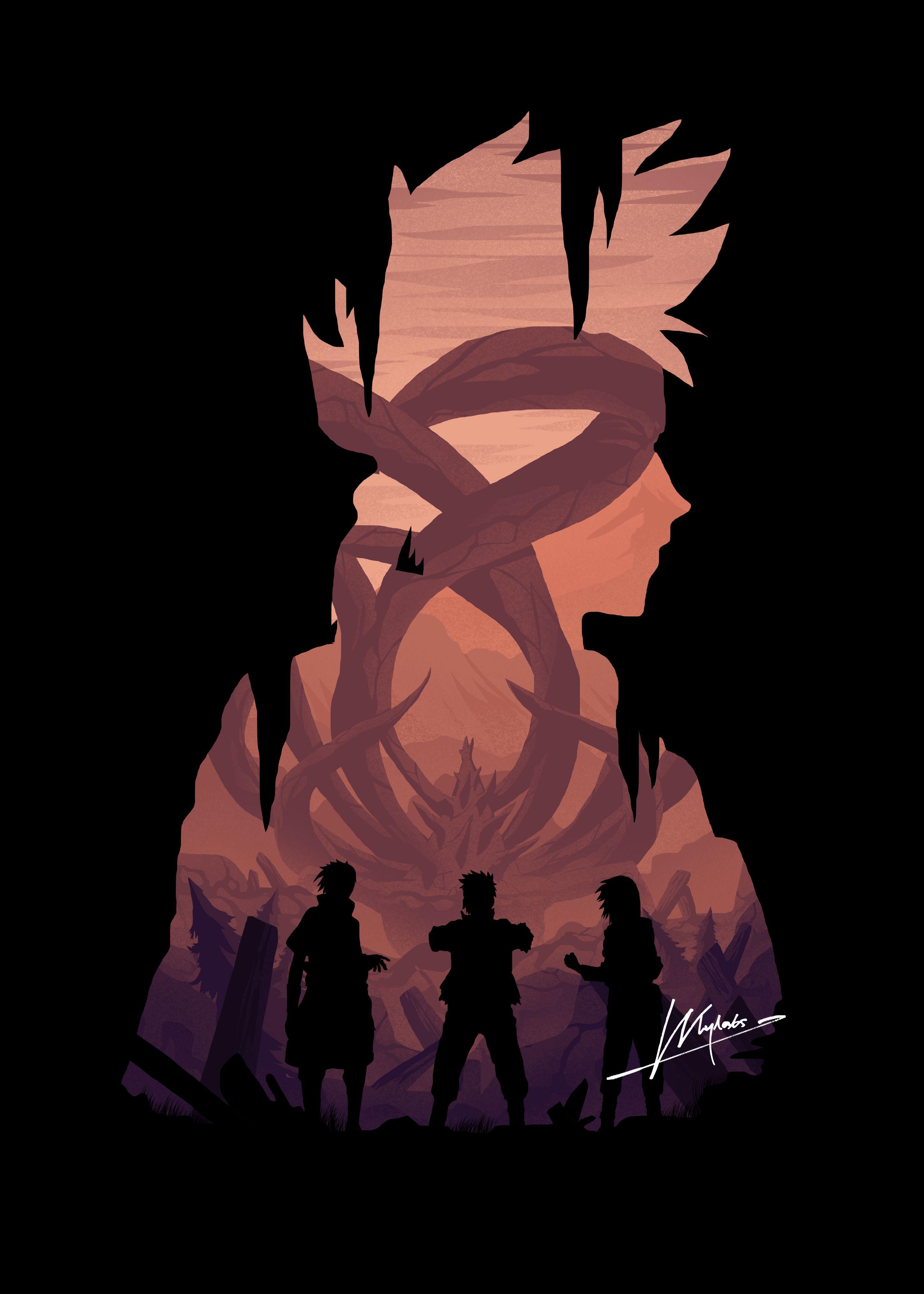 Naruto Silhouette Wallpapers Top Free Naruto Silhouette Backgrounds Wallpaperaccess