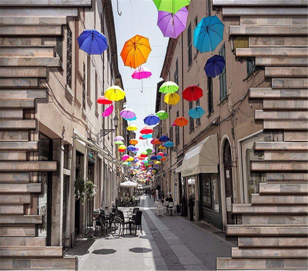 1000x879 3D Mural Customize Personality Wallpaper Home Decor European Street View Architecture Living Room Sofa Child 3D Wallpaper TV. Wallpaper