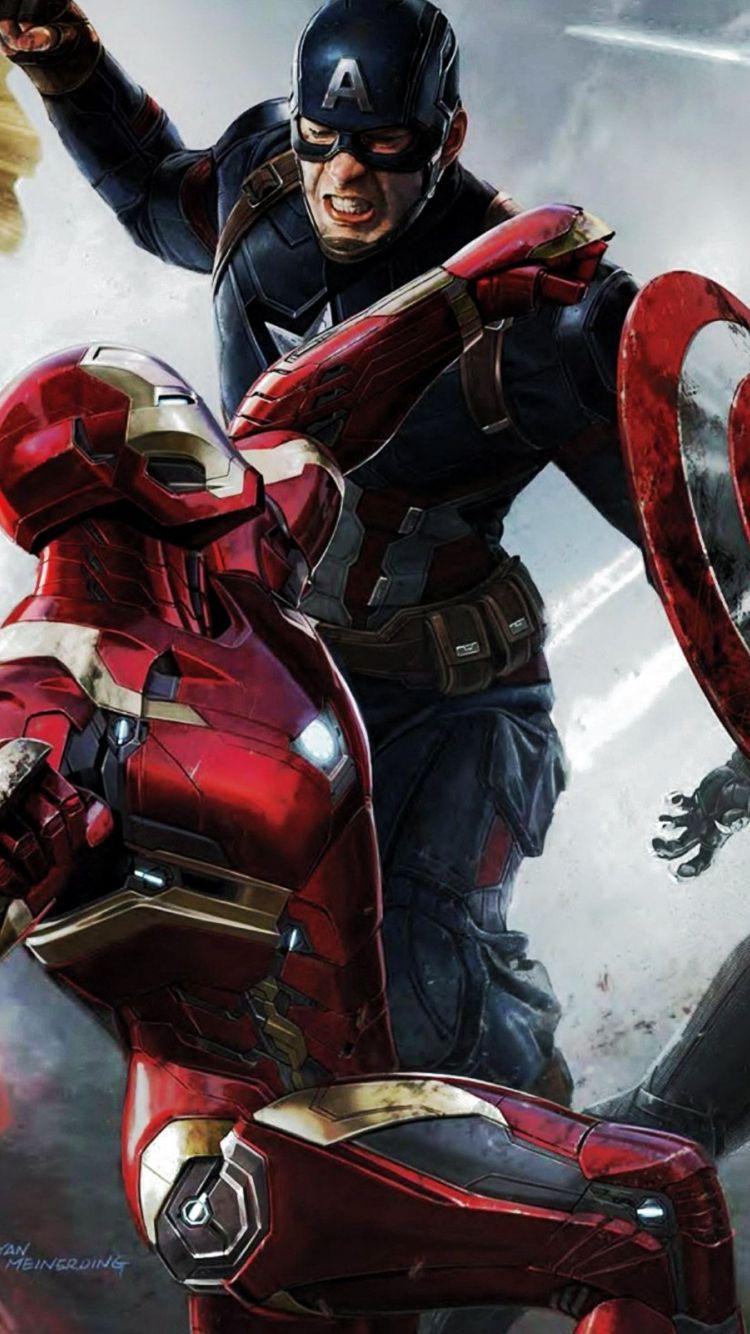 750x1334 Free download Captain America Civil War iPhone Wallpaper iPhone Wallpaper [1000x1600] for your Desktop, Mobile & Tablet. Explore Iron Man Vs Captain America Wallpaper. Captain America Vs Iron Man