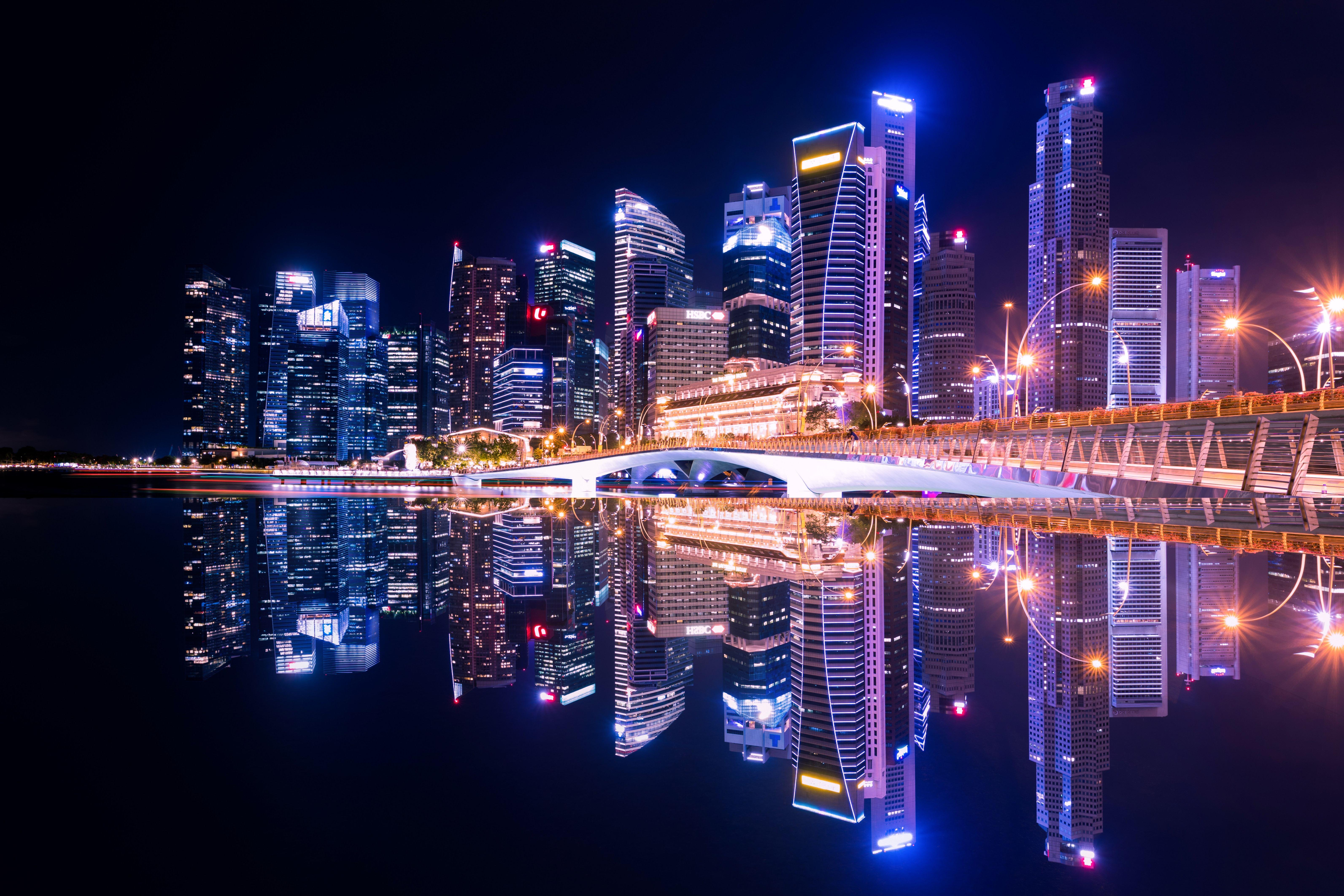 6372x4248 Neon City Wallpaper