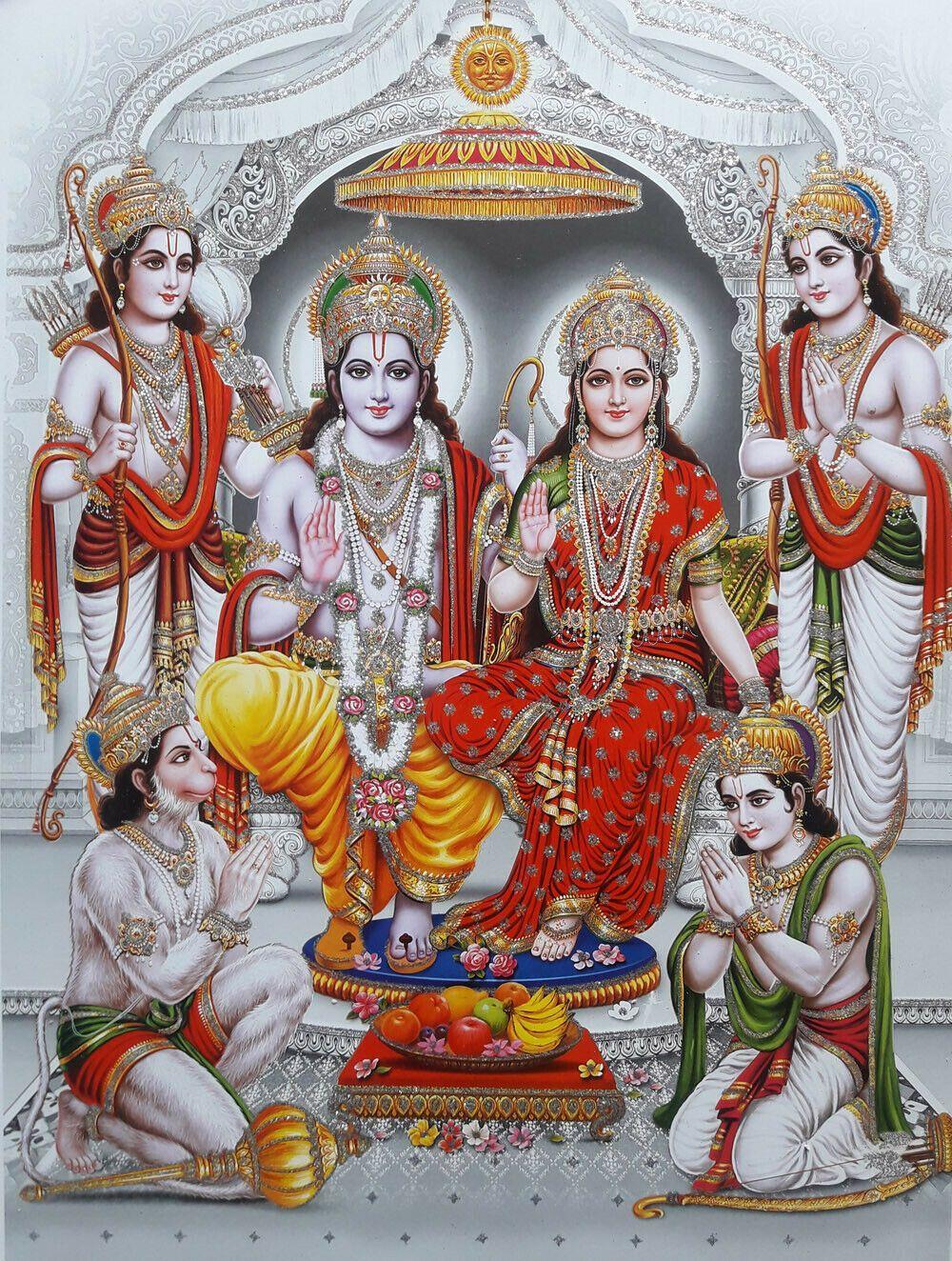 1000x1324 INCH POSTER Lord Ram Rama Sita Darbar, Giấy Glitter - $ 6,25.  Ram Sita Darbar Poster Mint Condition Glit.  Hình nền Hanuman, Hình nền Ram, Hình ảnh Chúa tể rama