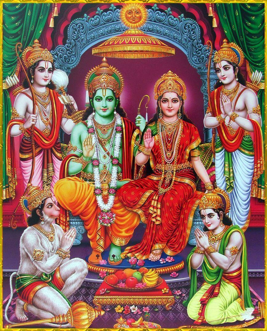 869x1078 VISHNU ART: Ảnh.  Sita ram, Ram hanuman, Hanuman