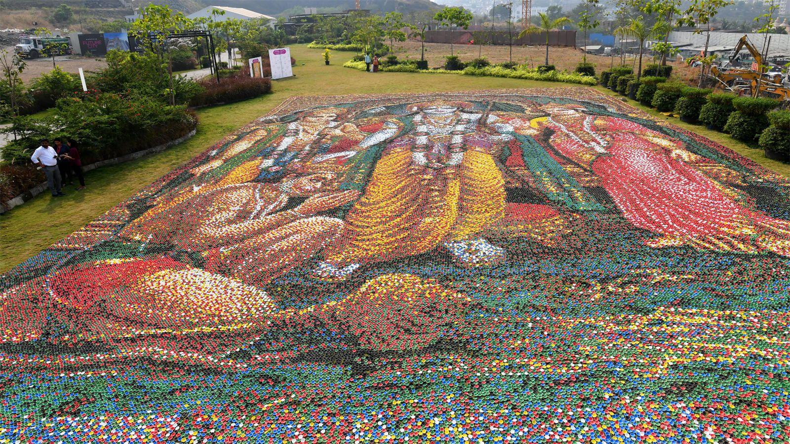 1600x900 Nghệ sĩ nổi tiếng Chetan Raut tạo ra Ram Darbar lớn nhất thế giới ở Mumbai.  Thành phố - Times of India Videos