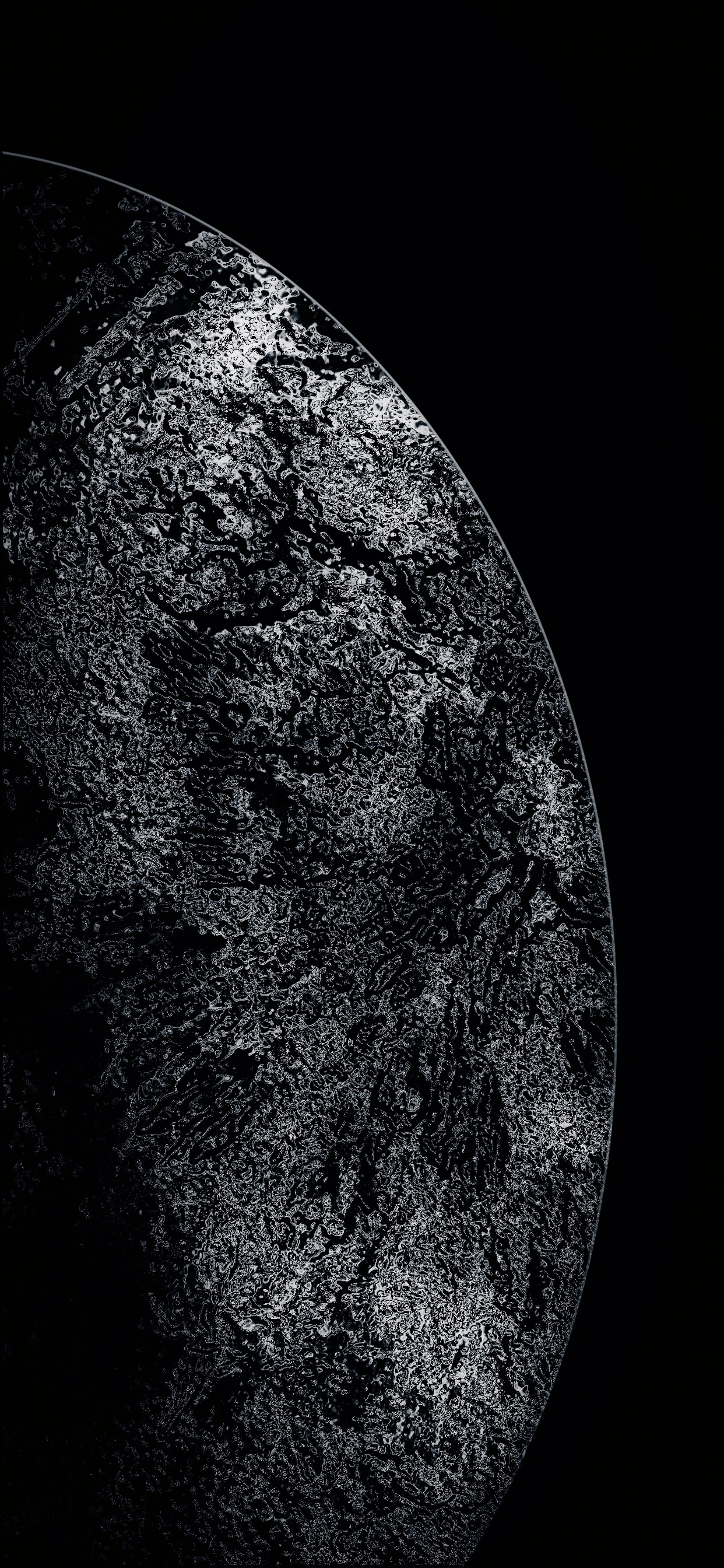 1242x2688 Black Marble iPad Wallpaper