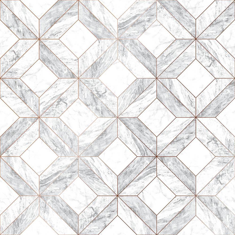 1000x1000 Graham & Brown Marble Marquetry Vinyl Strippable Wallpaper (Covers 56 sq. ft.)-103856 Home Depot