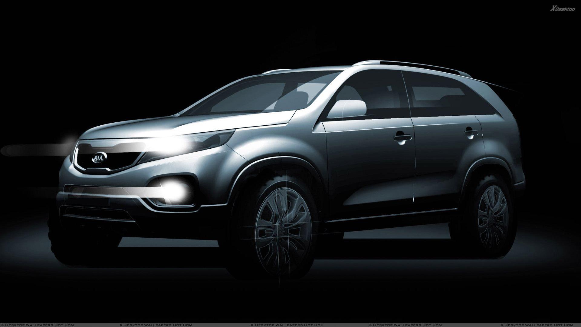 1920x1080 Kia Sorento In Night Pose Wallpaper