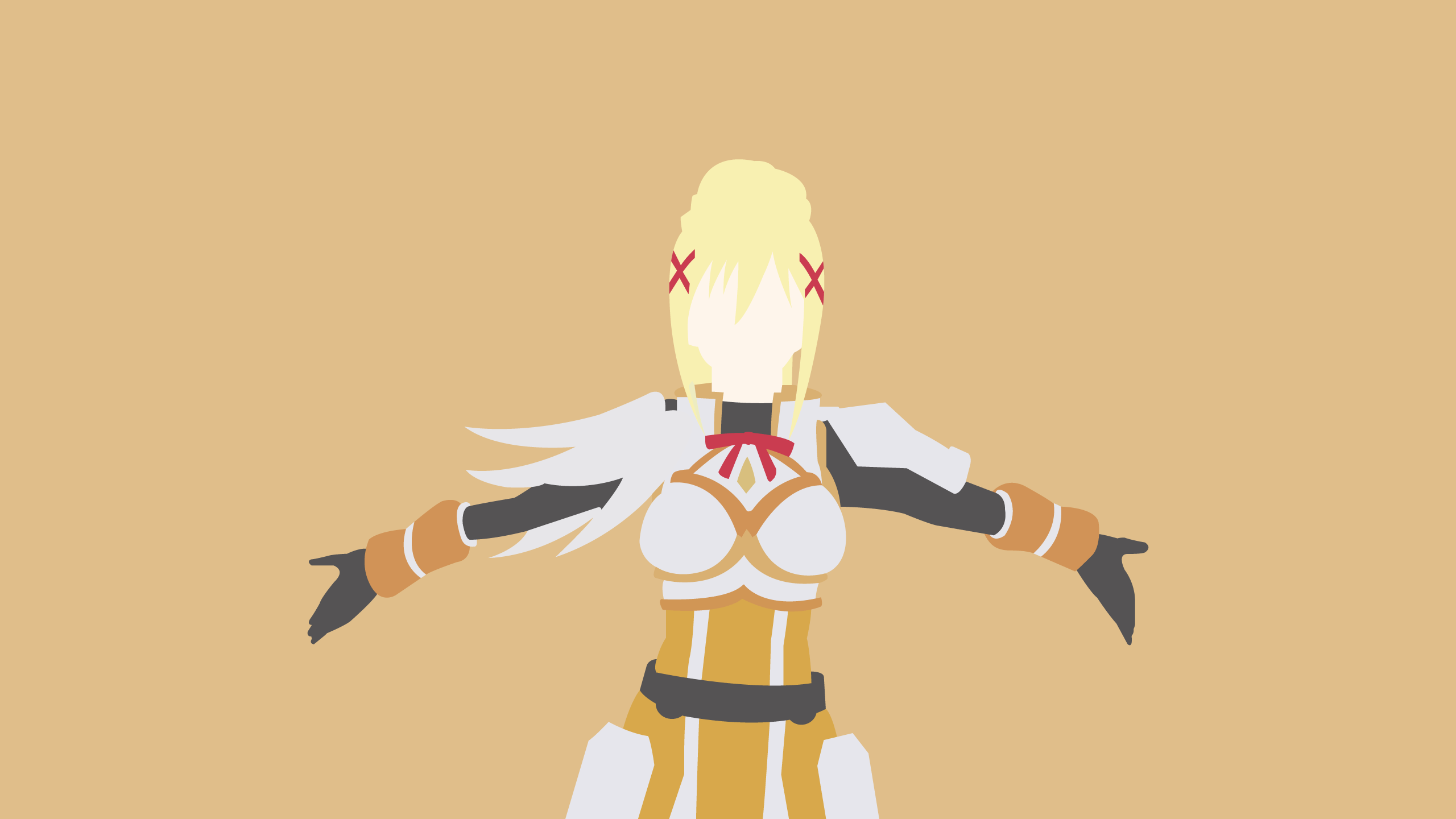 2560x1440 Darkness Konosuba Minimalist Wallpaper:2560x1440