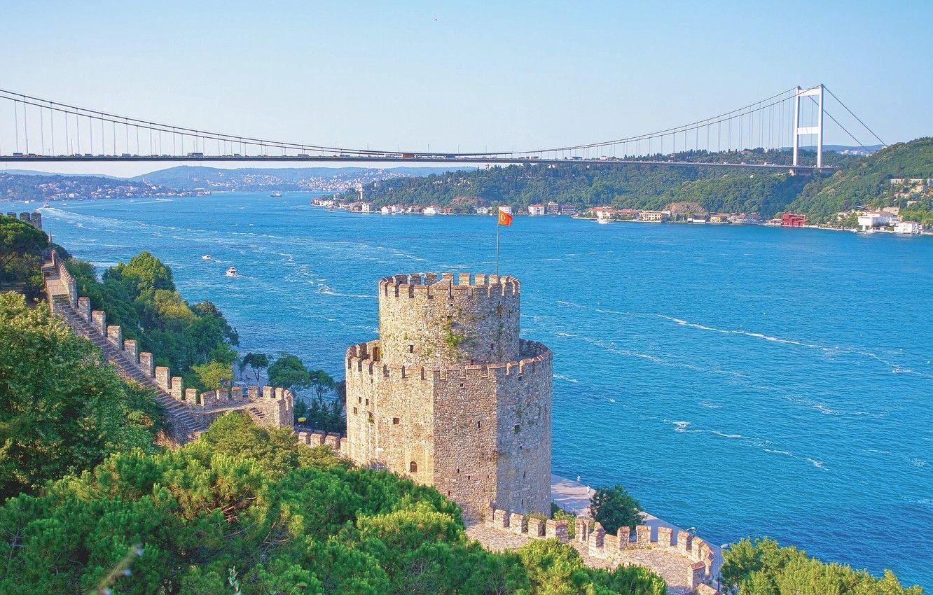 1332x850 Wallpaper turkey, istanbul, bosphorus image for desktop, section город