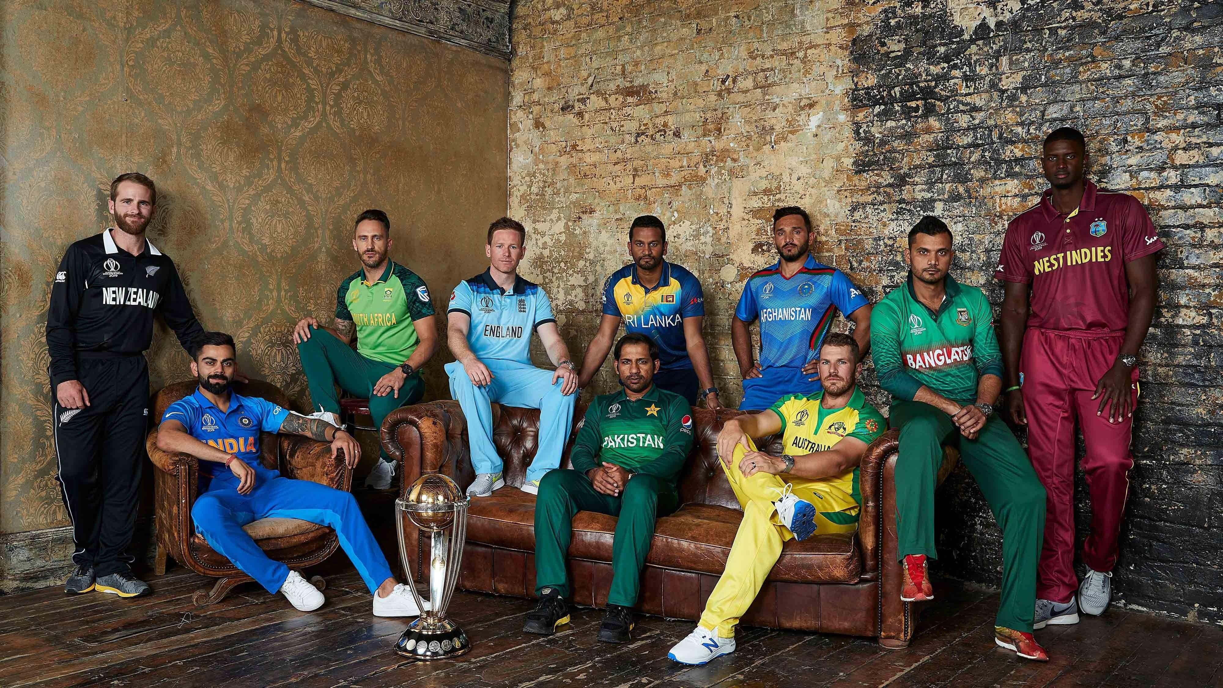 4000x2250 Cricket World Cup 2019 All Captains 4K Wallpaper