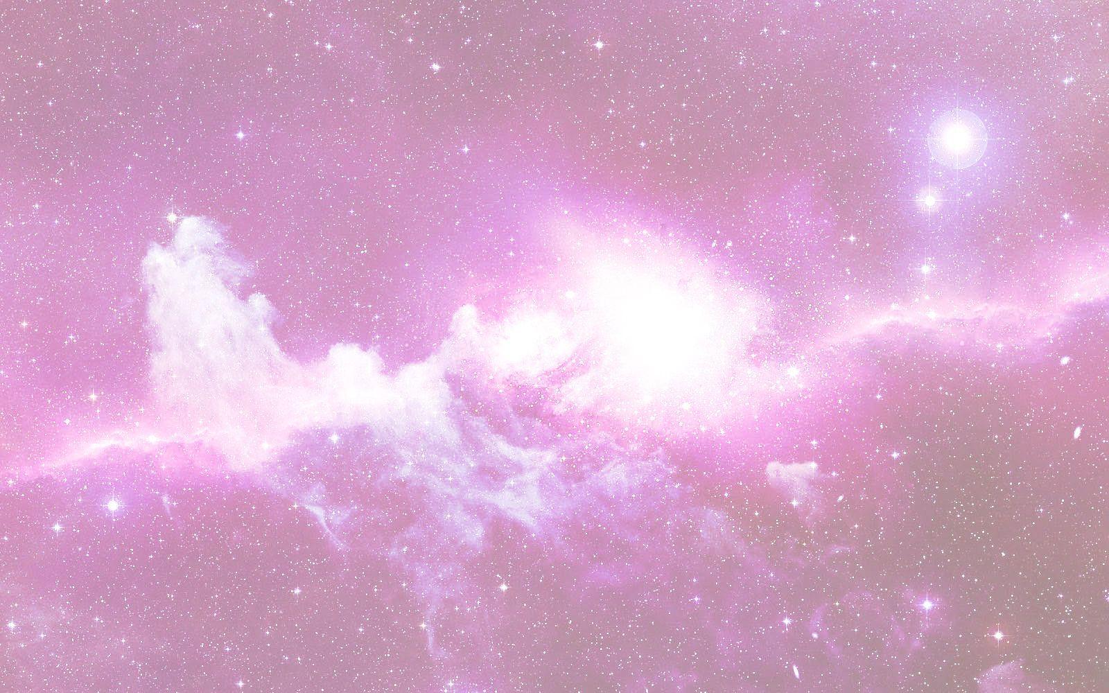 Galaxy Background Pastel Purple