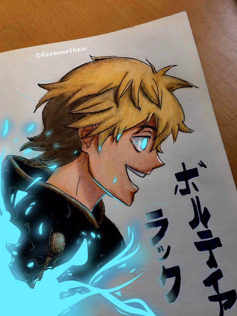 768x1024 My second Black Clover fanart, Luck Voltia! Trad x digi Art