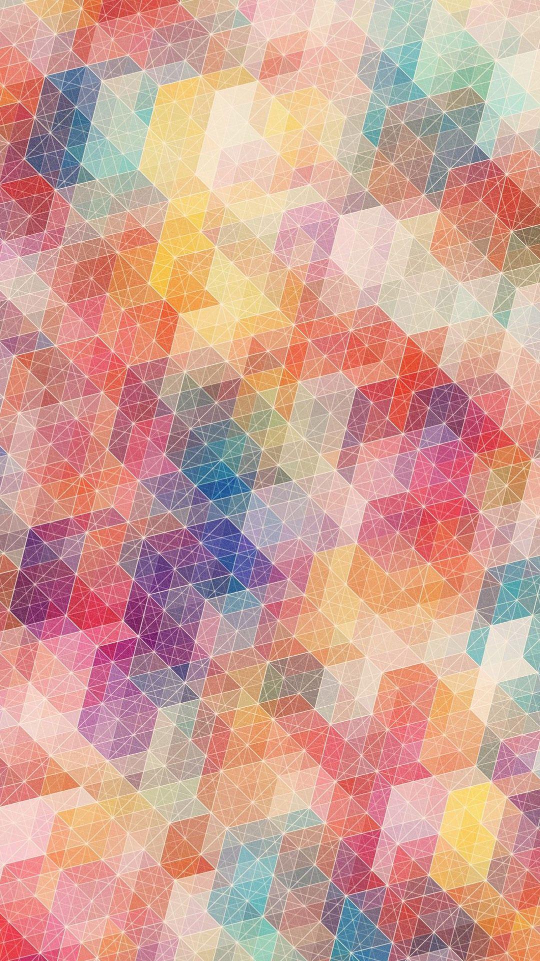 Hình nền điện thoại thông minh 1080x1920 Pastel Geometry ⋆ GetPhotos
