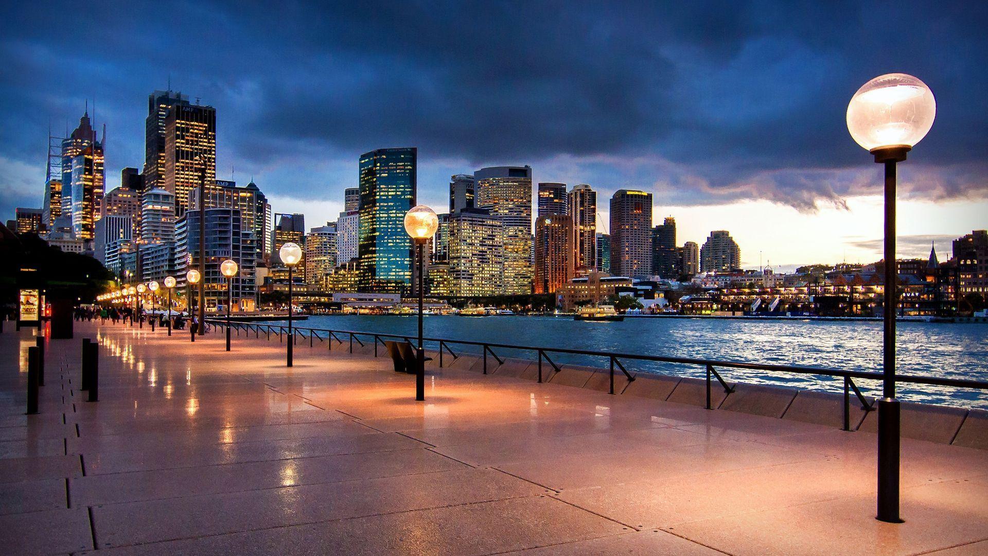 1920x1080 Circular Quay Sydney Street View. Quay sydney, Sydney city, View wallpaper