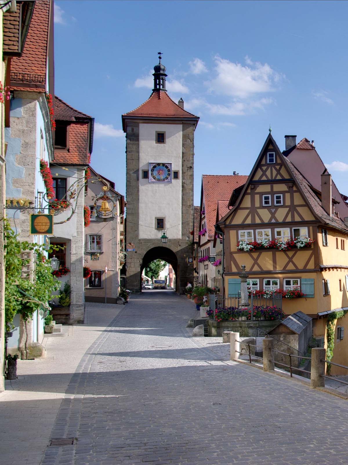 1200x1600 Street View of Rothenburg Germany 4K Ultra HD Mobile Wallpaper