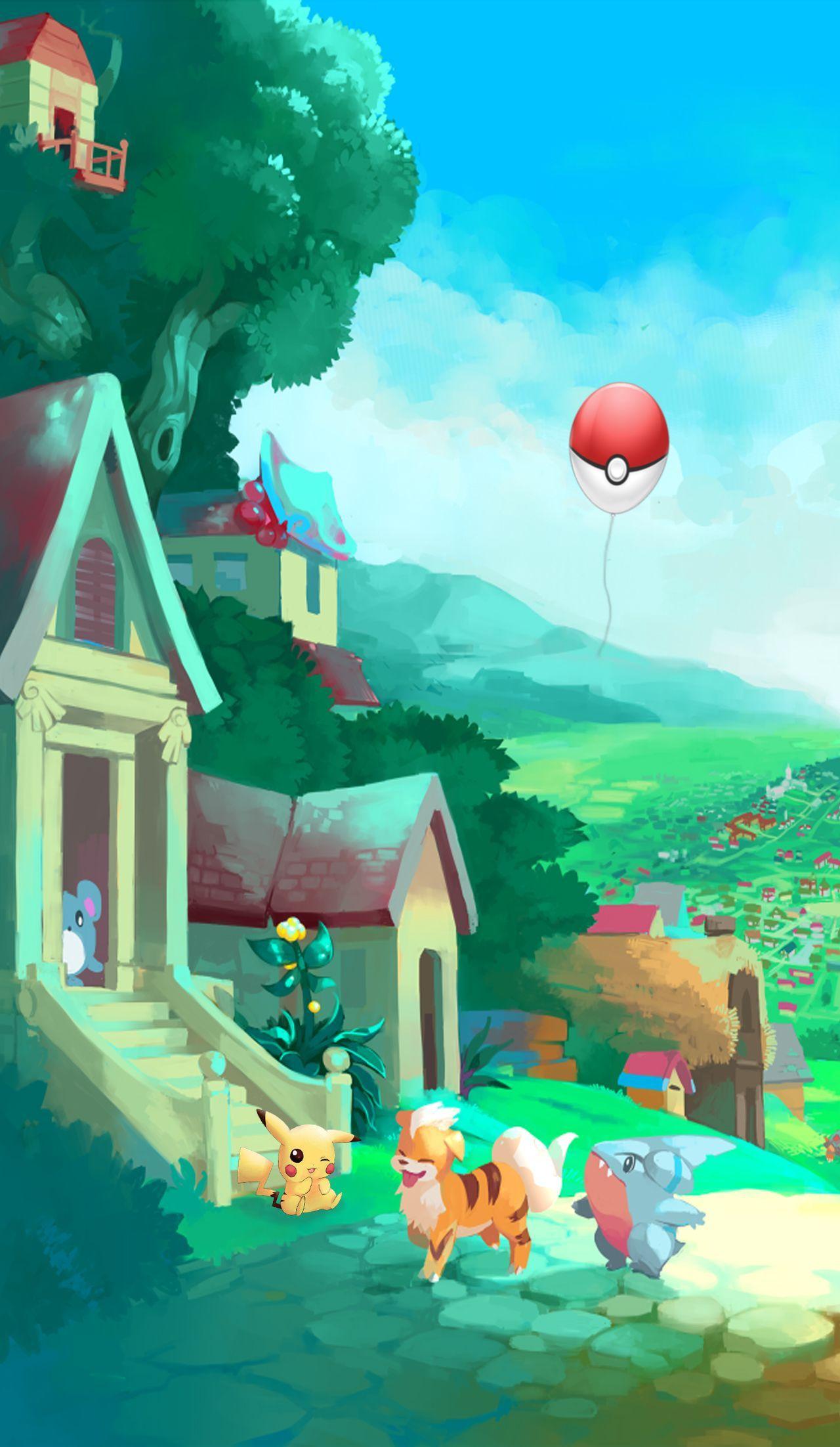 pokemon scenery wallpapers