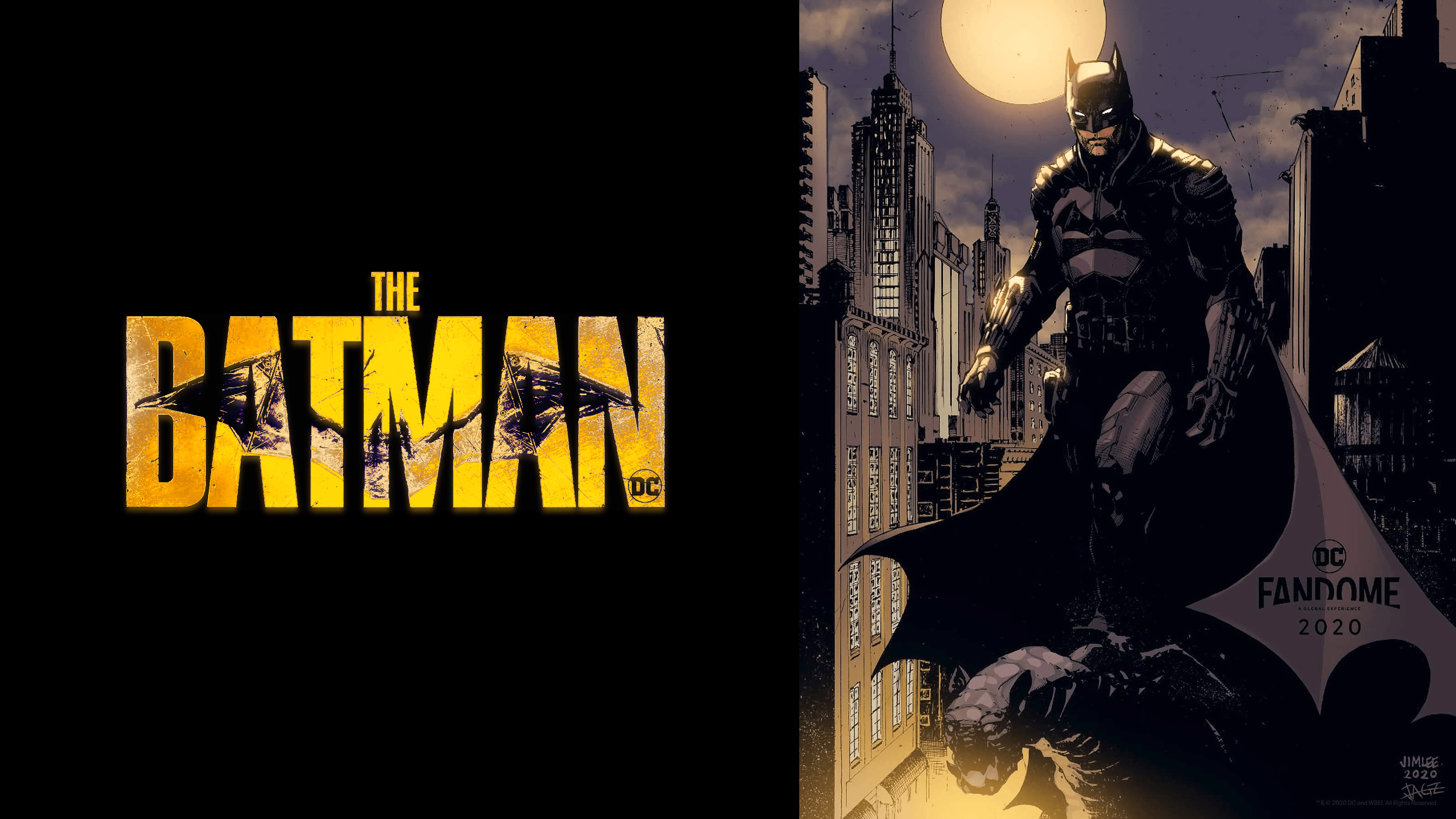 3840x2160 THE BATMAN Official Logo & Jim Lee Art 4K 'RETRO Colorized' Wallpaper. Enjoy!