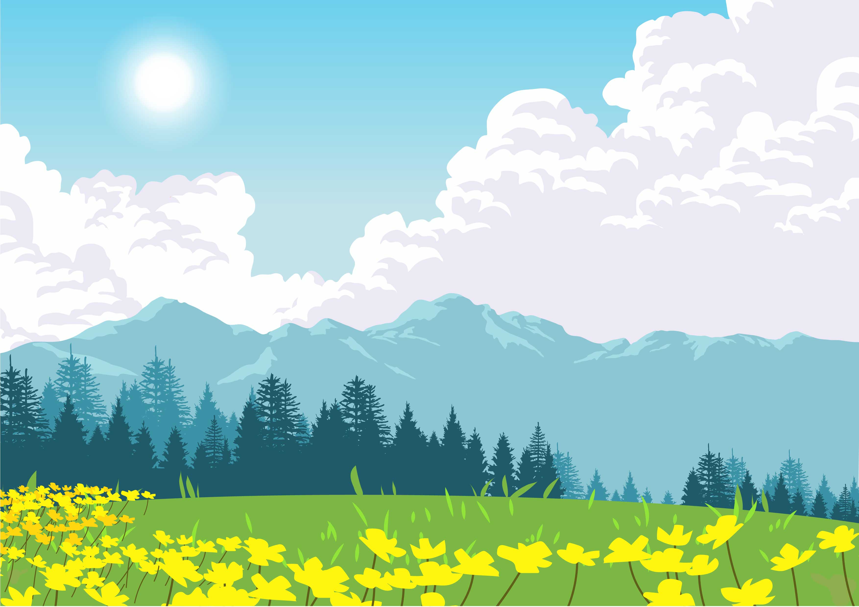 3508x2480 Spring Day Wallpaper Free Vectors, Clipart Graphics & Vector Art
