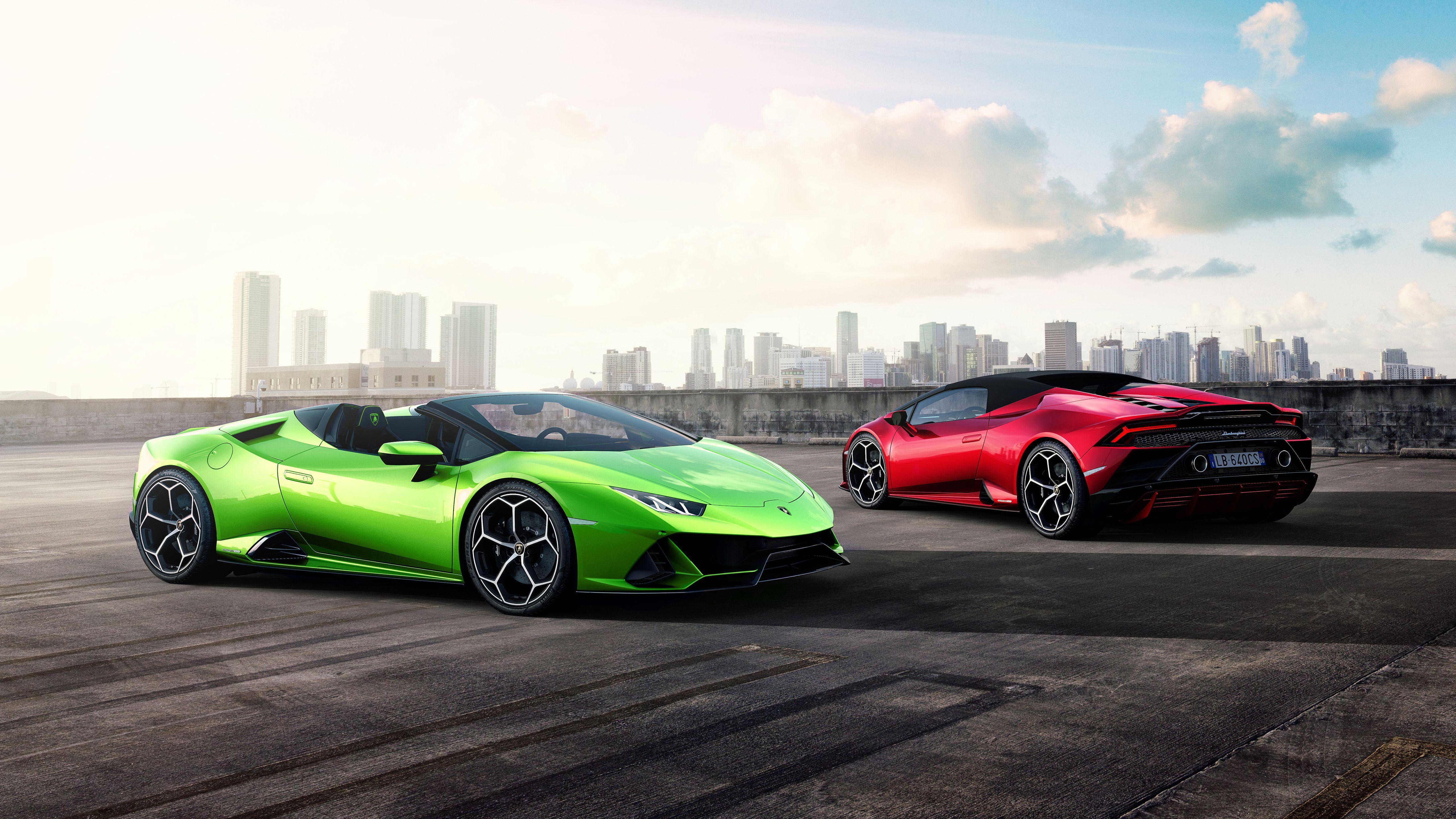 5120x2880 Lamborghini Huracan EVO Spyder 2019 5K 9 Wallpaper. HD Car Wallpaper