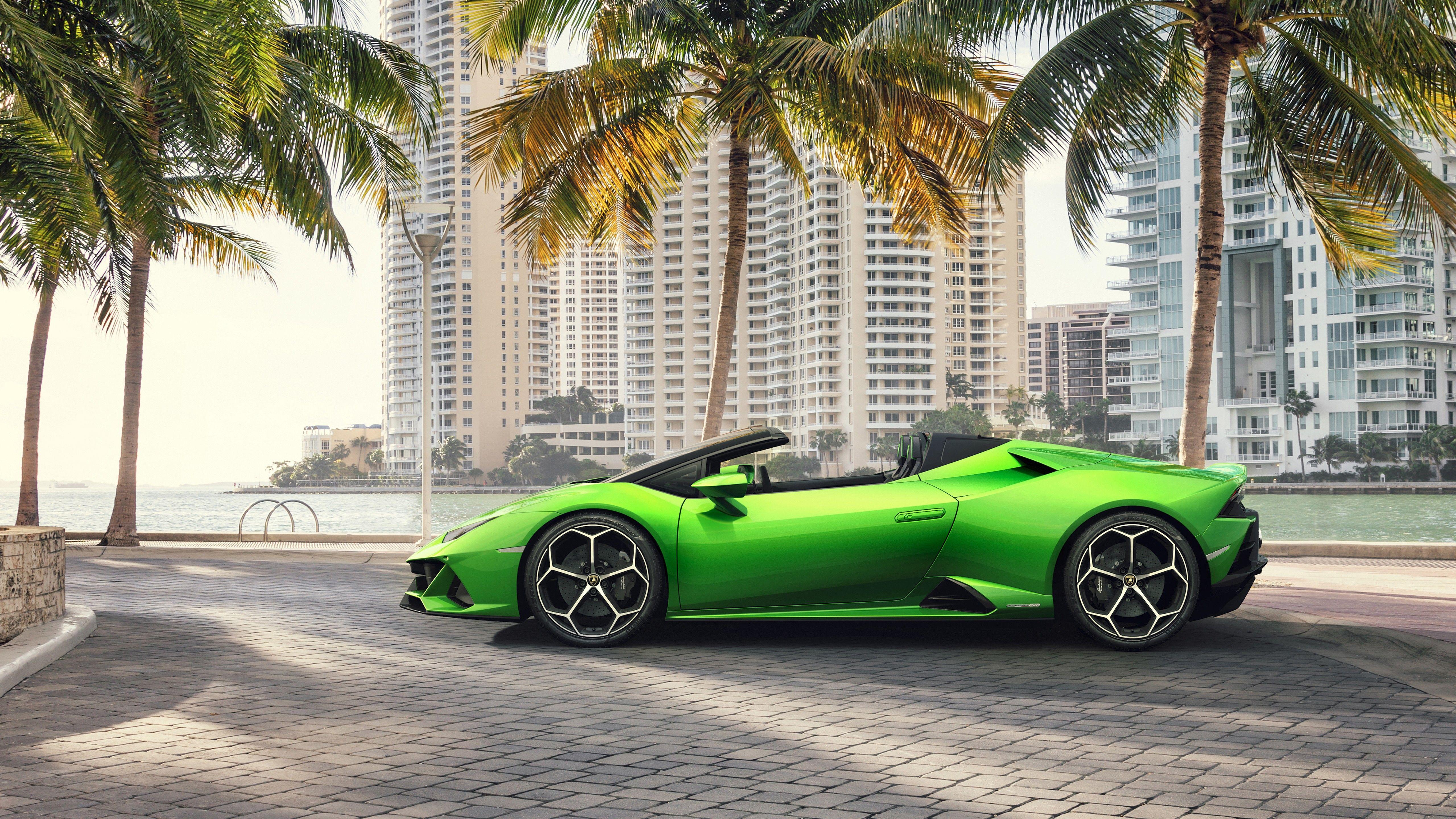 5120x2880 Lamborghini Huracan EVO Spyder 2019 5K 2 Wallpaper. HD Car Wallpaper