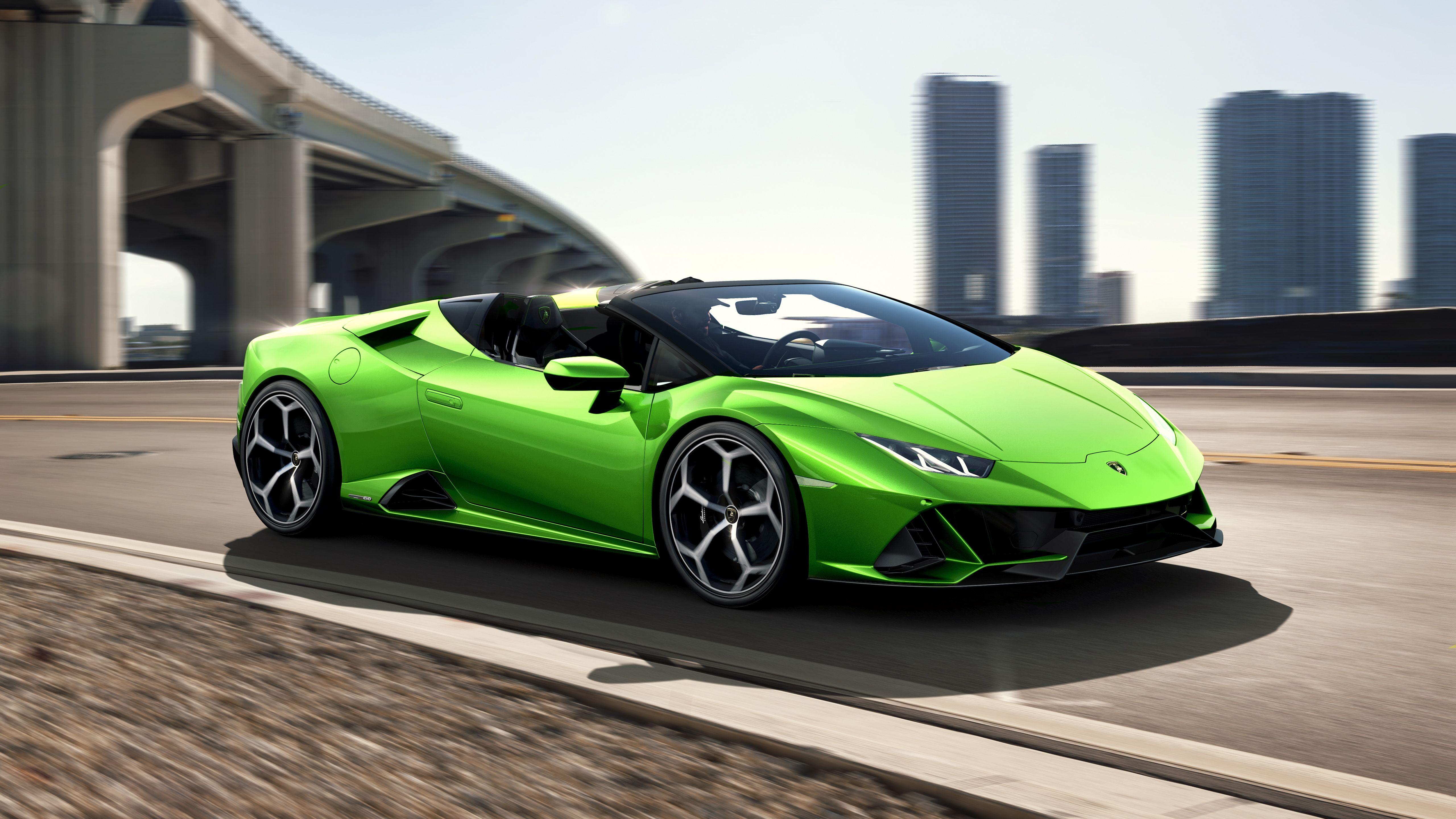 5120x2880 Lamborghini Huracan EVO Spyder 2019 4K 5K Wallpaper