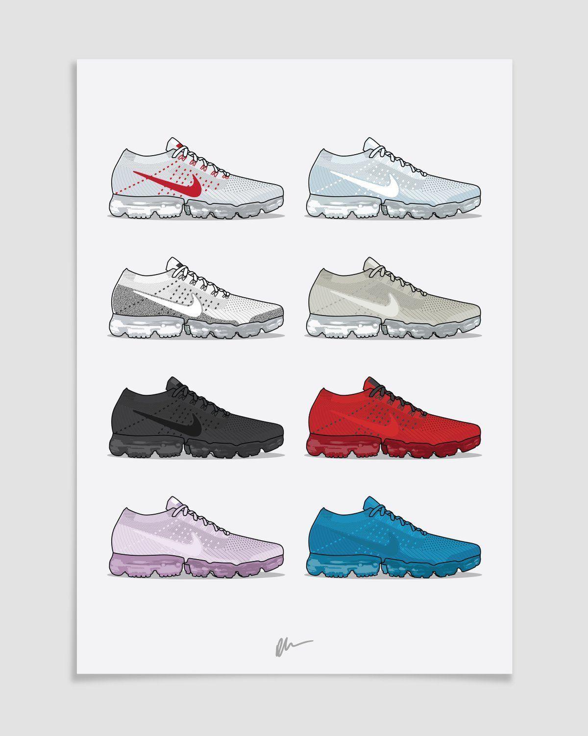 vapormax colorful bottom