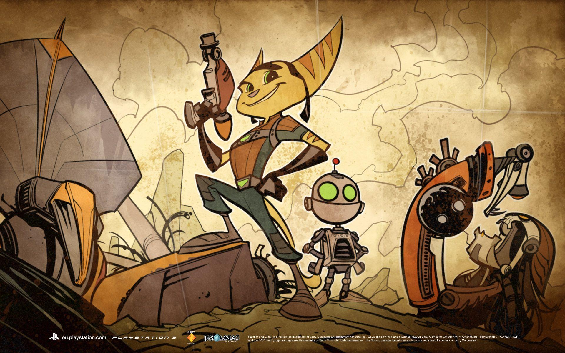 1920x1200 Ratchet, clank, movie, art