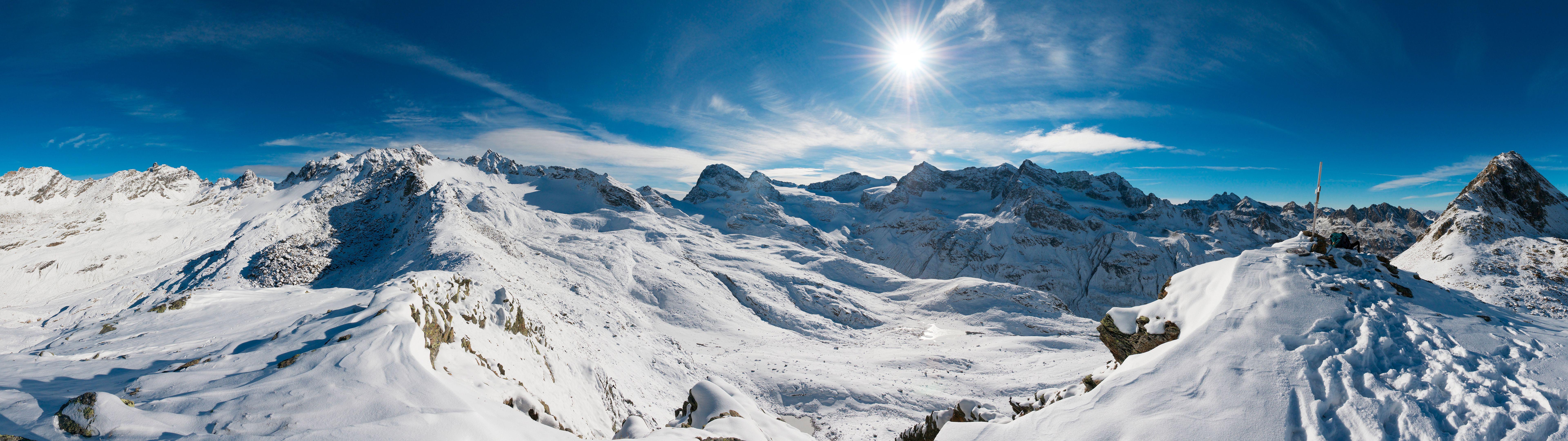 7680x2160 Mountains in Austria 4K DUAL MONITOR Wallpaper