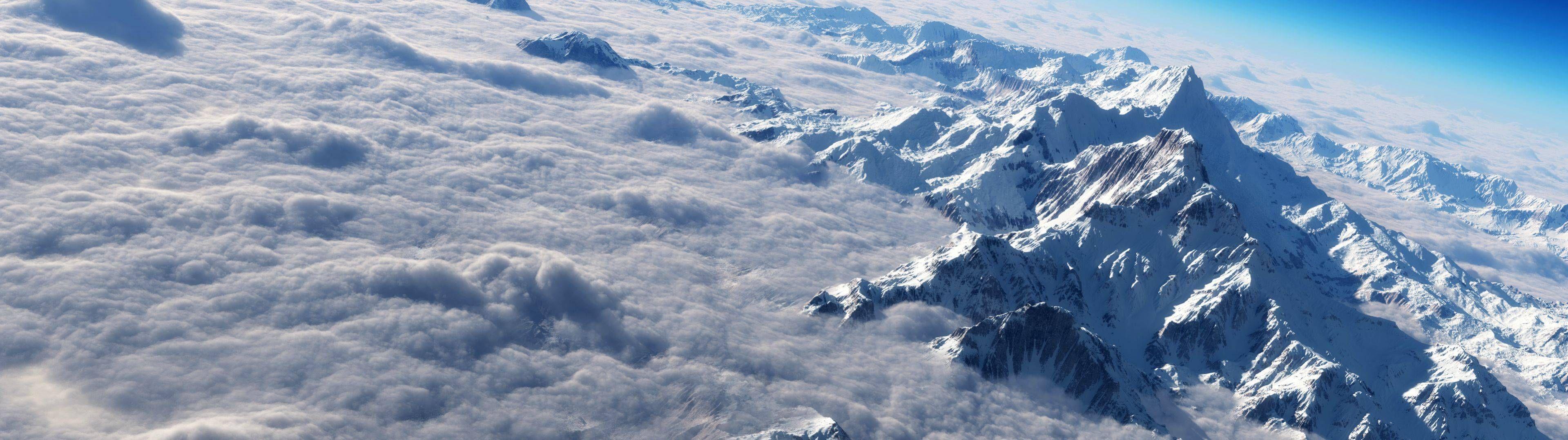 3839x1079 Clouds. Surreal scenery, Dual screen wallpaper, Dual monitor wallpaper