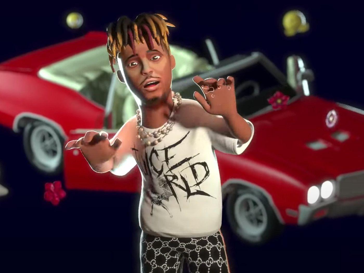 Dark-toned Juice Wrld Legends Never Die wallpaper with moody lighting and contemplative mood