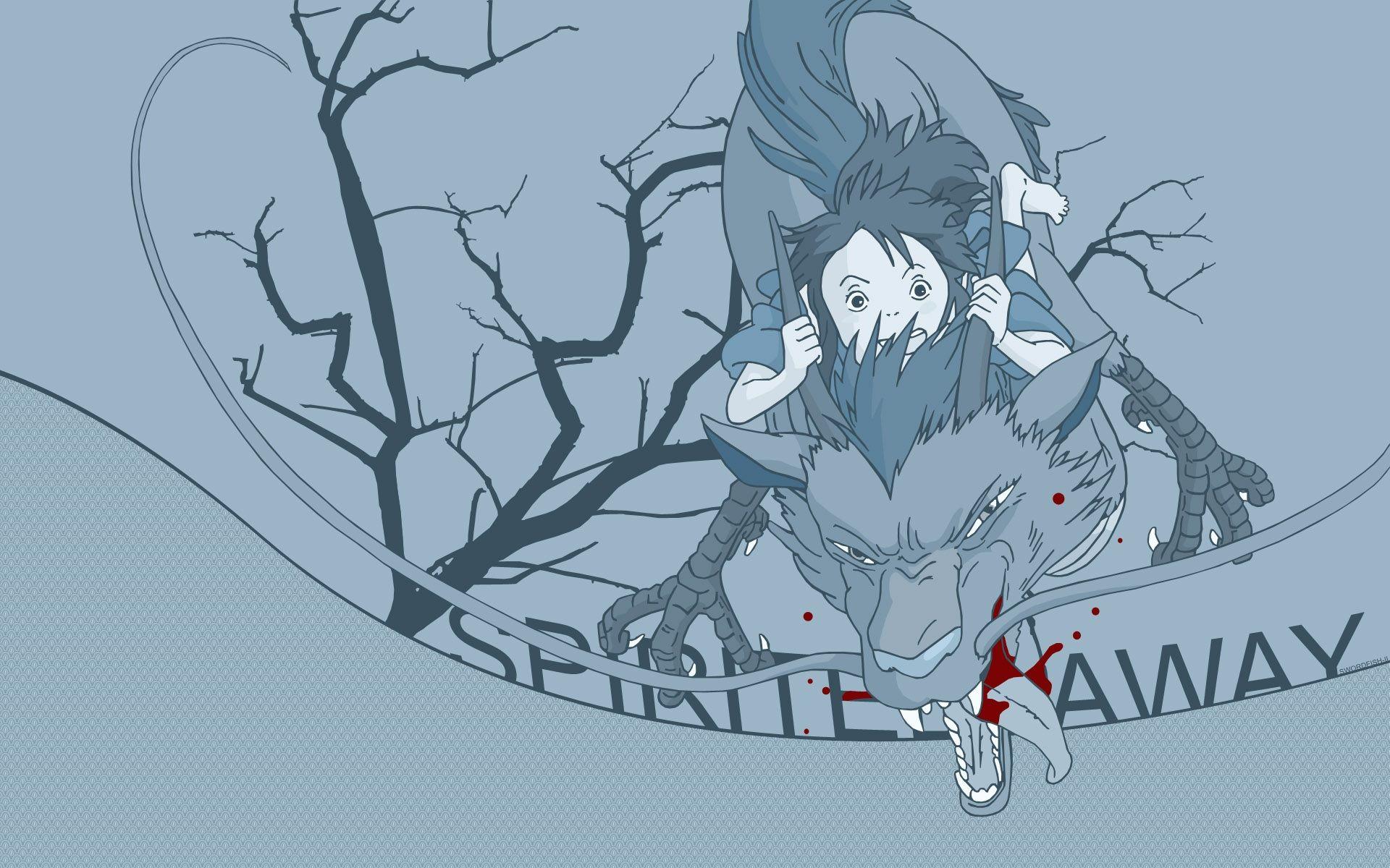 1920x1200 Spirited Away Dragon Ride Desktop Background HD 1920x1200