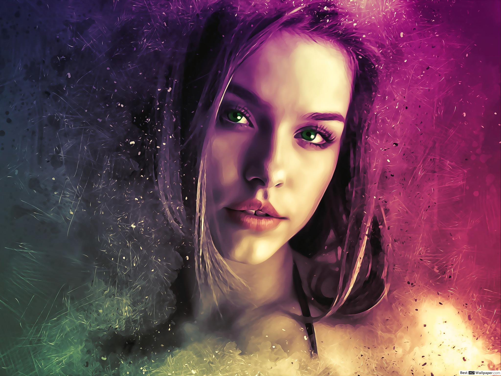2048x1536 portrait of beautiful woman ethereal HD wallpaper download