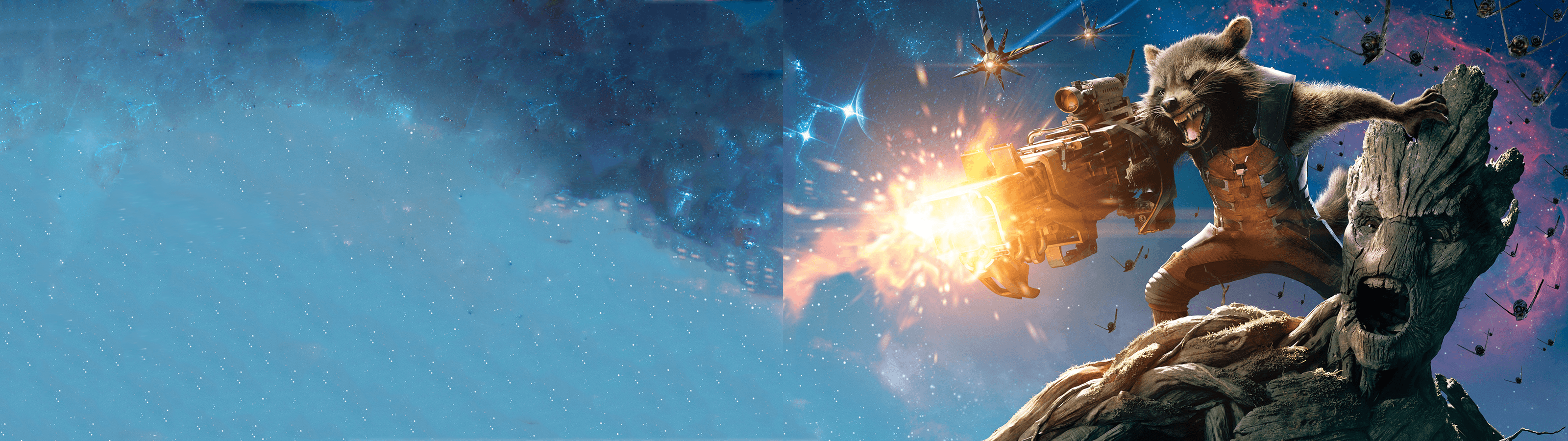 3200x900 Rocket & Groot 1200 x 900 Dual Monitor Wallpaper