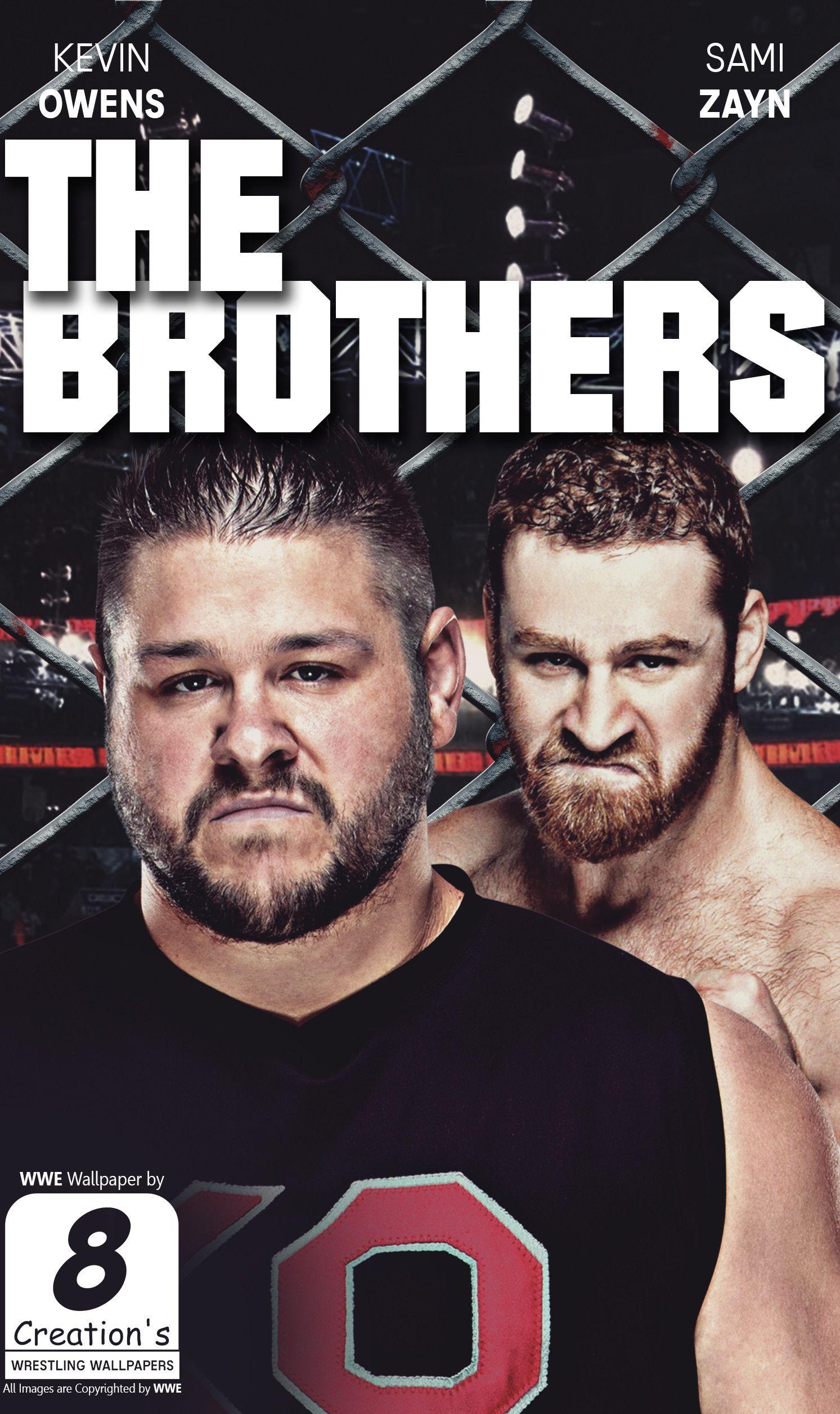 1493x2512 Kevin Owens Sami Zayn I Phone / Android Wallpaper By Sami Zayn Et Kevin Owens