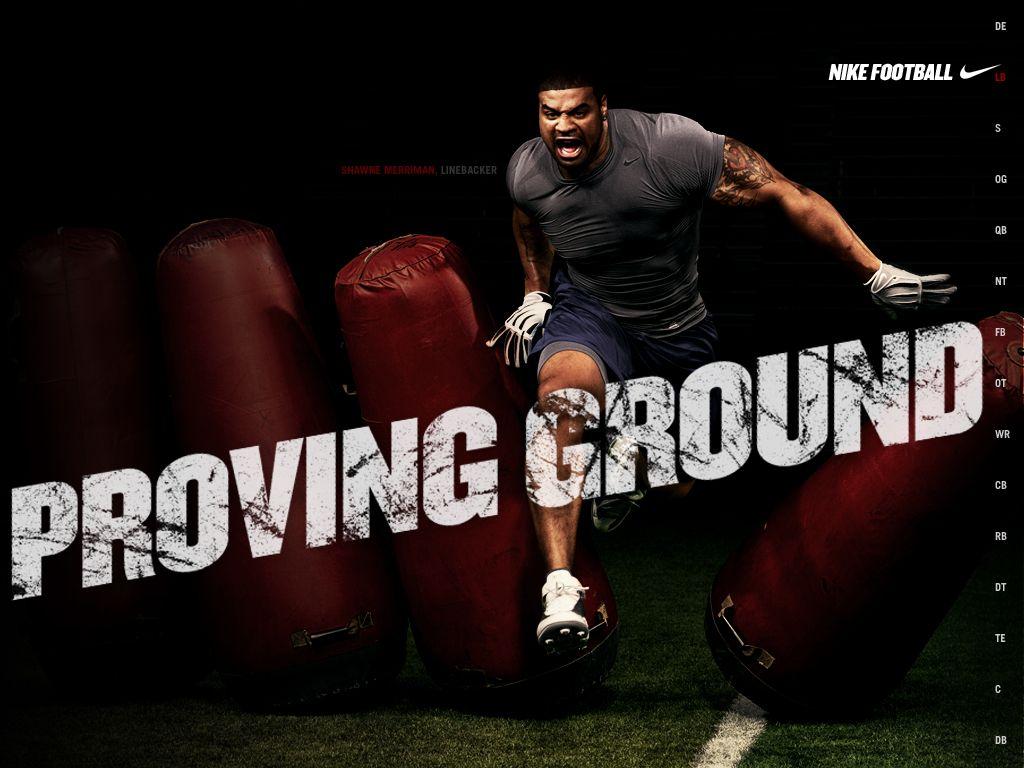 1024x768 Nfl Nike Football Motivational Proving Ground Shawne HD Wallpaper