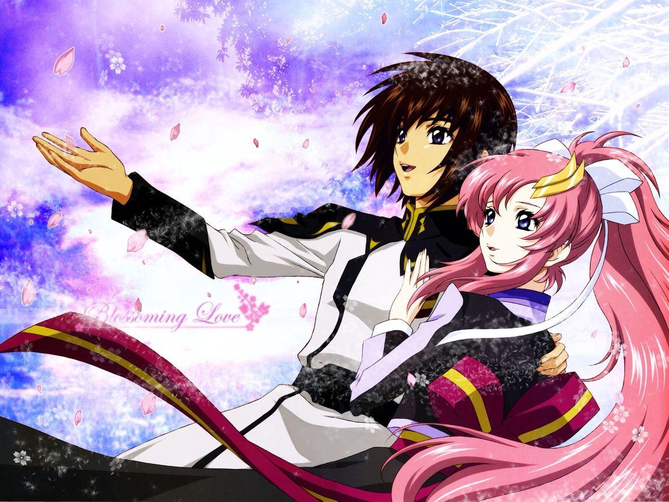 1334x1000 Gundam Seed Destiny : Lacus Clyne & Kira Yamato