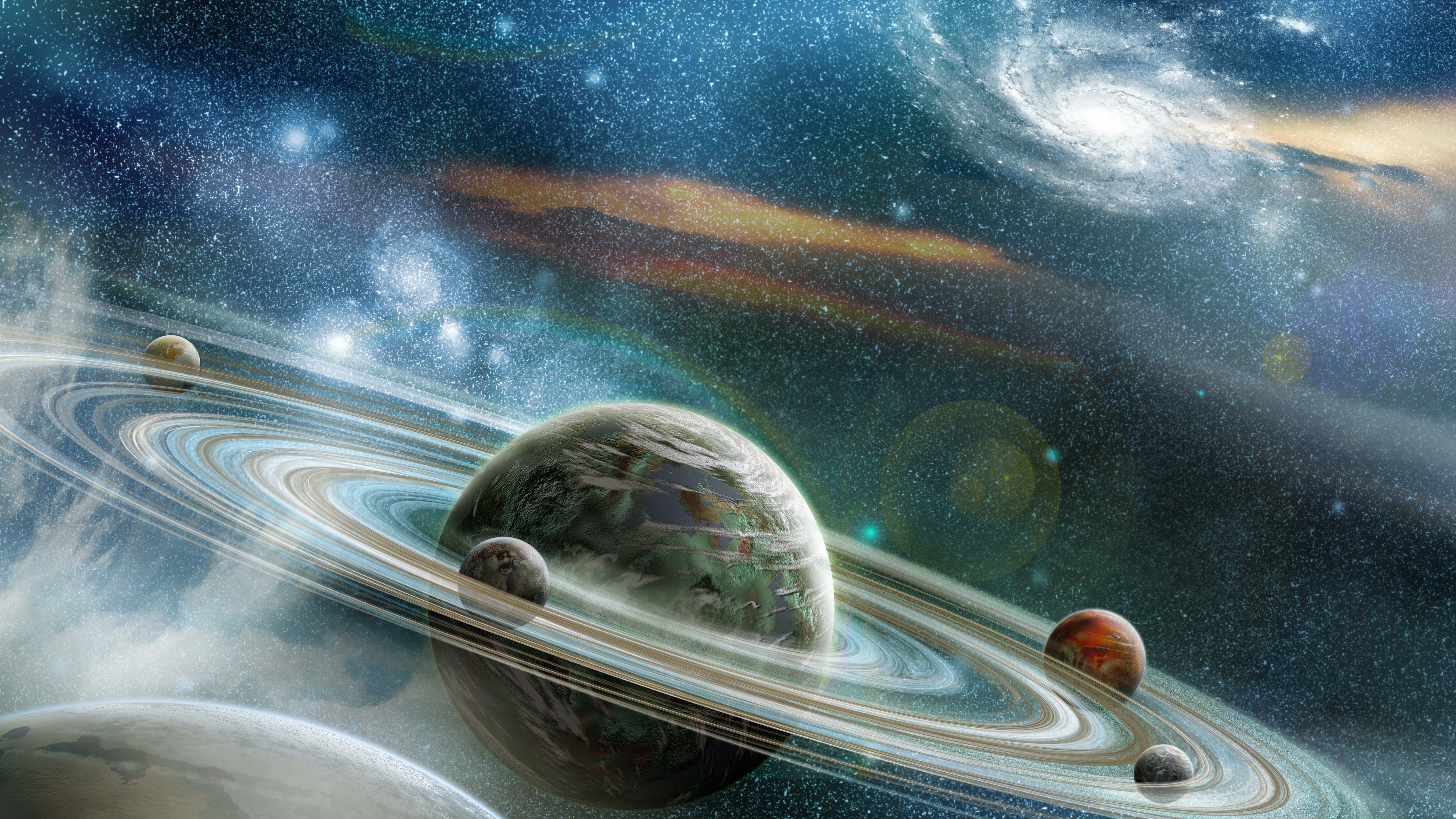 5120x2880 Space Galaxy Planets Stars Space Sci Fi 4k Ultra HD Wallpaper For Android Windows And Xbox 5120x2880 :