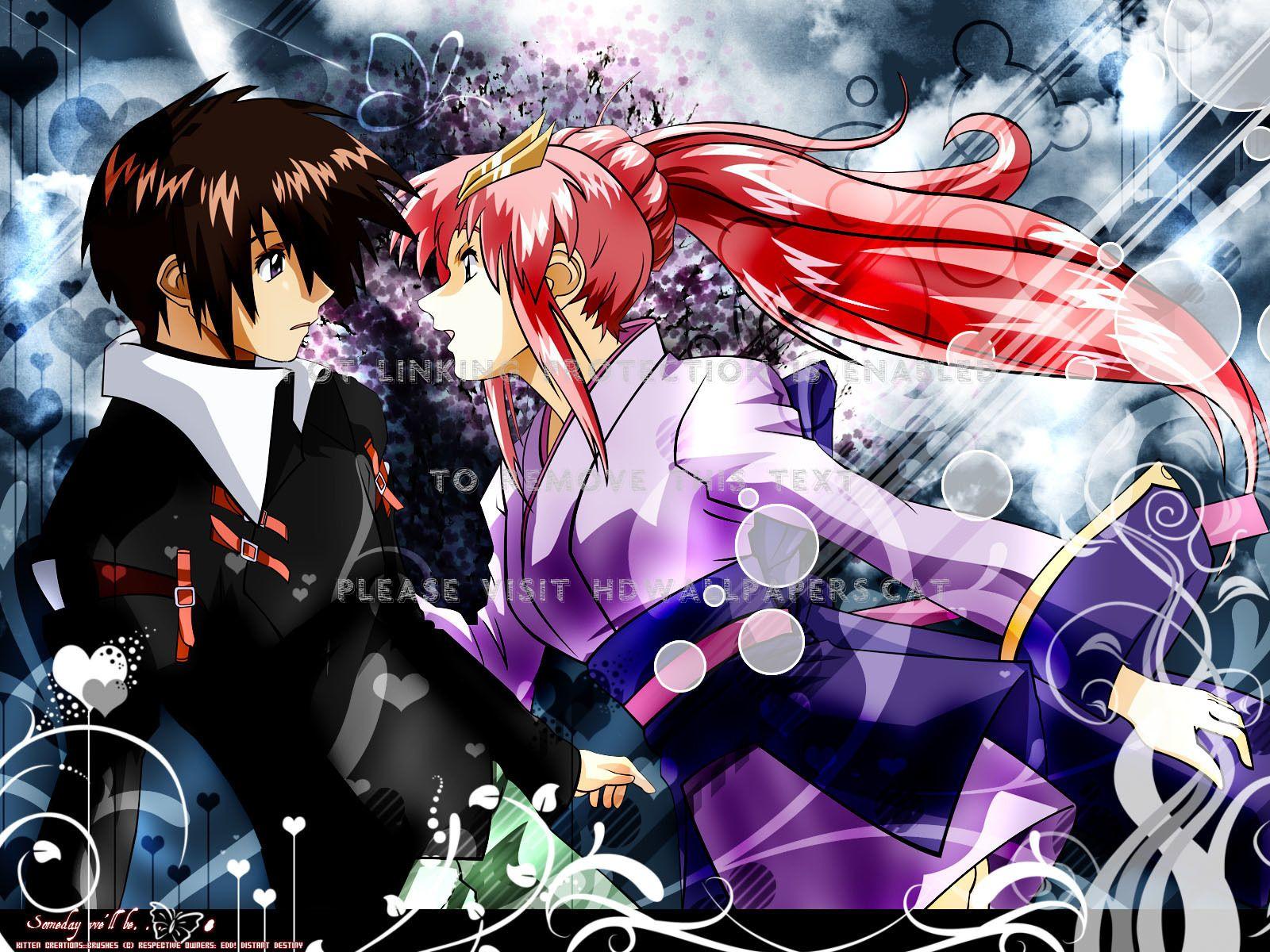 1600x1200 kira yamato & lacus clyne red black mecha