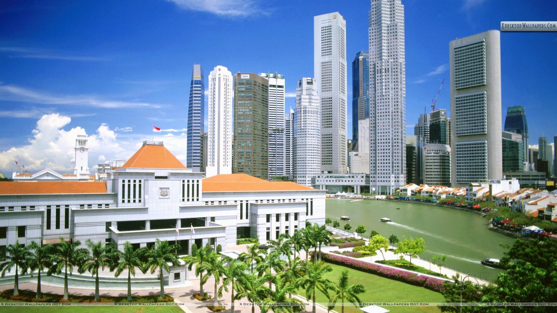 1920x1080 Raffles Site, Singapore Wallpaper