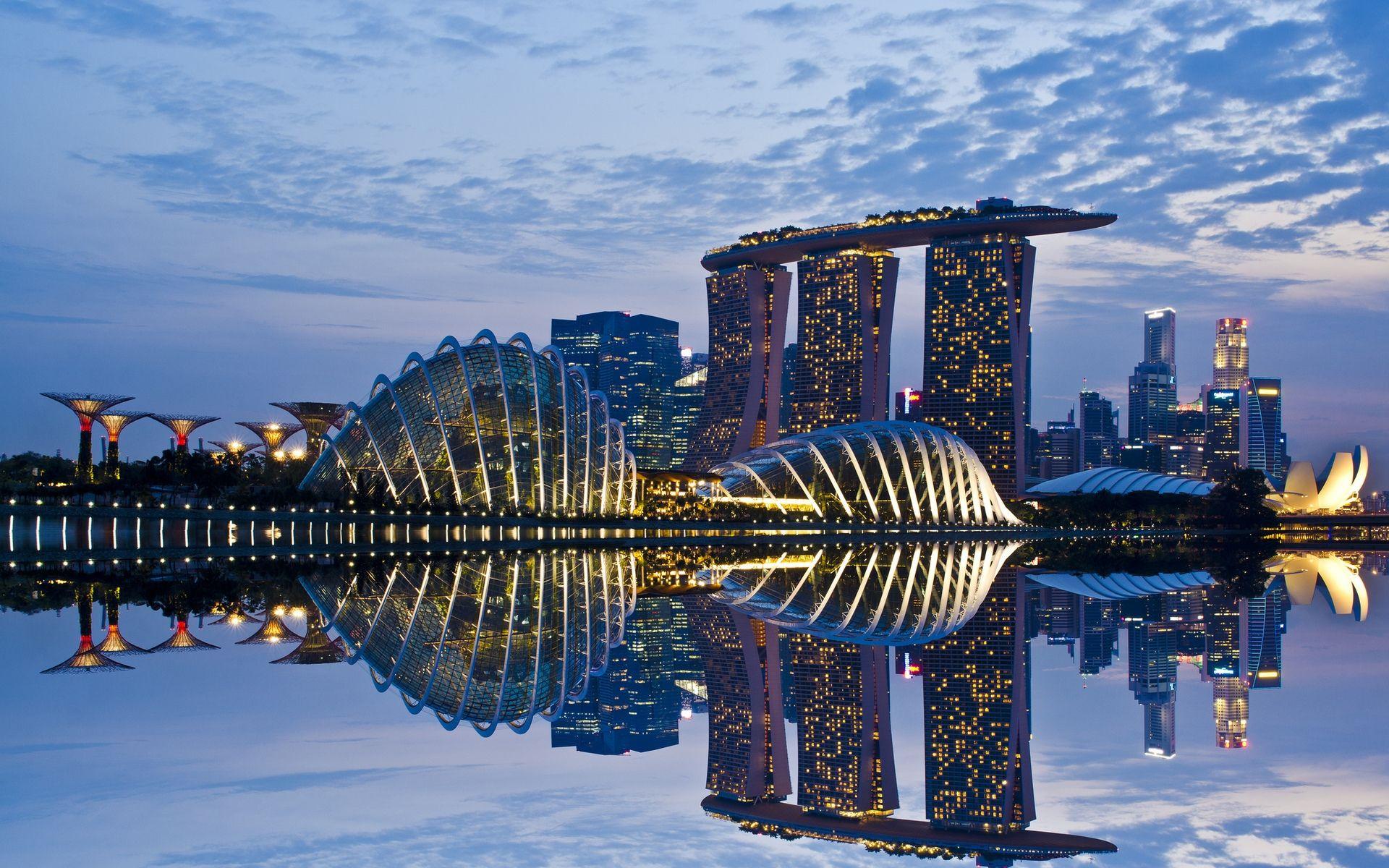1920x1200 Singapore Gardens by the Bay Spectacular HD Wallpaper