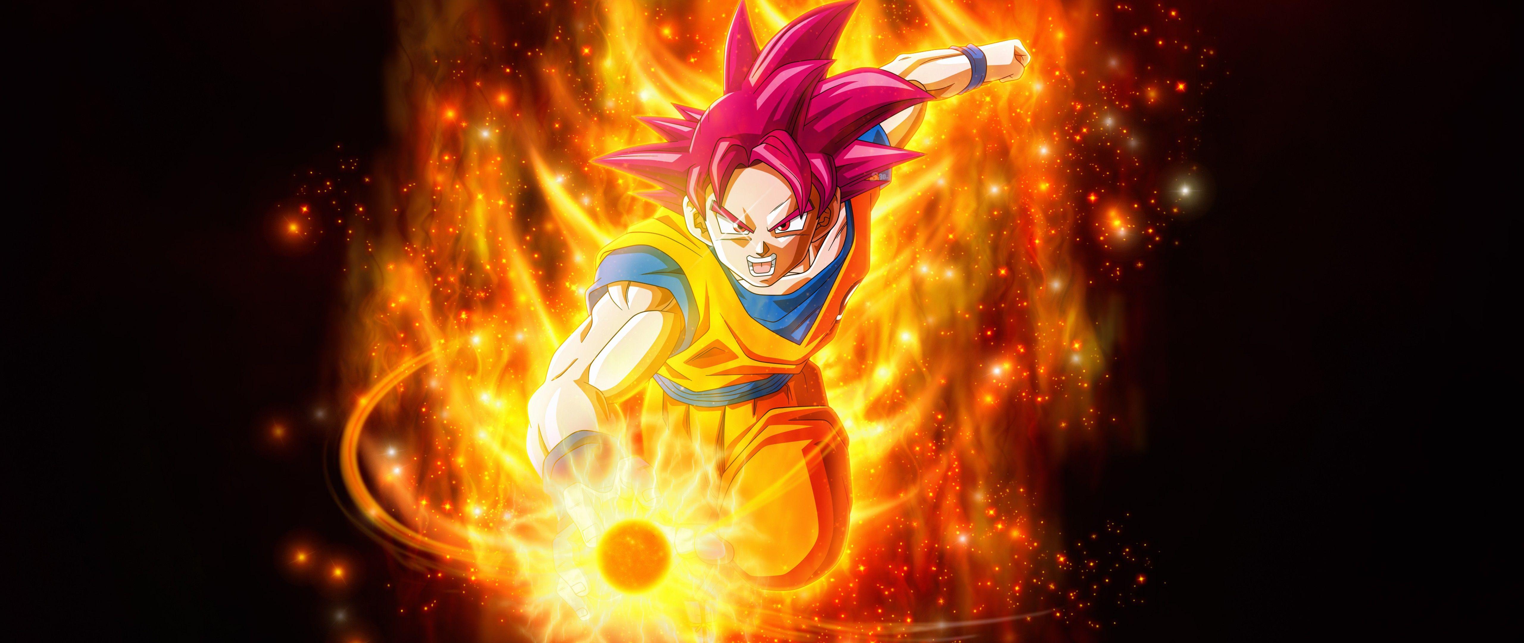 5120x2160 Super Saiyan Goku Dragon Ball Super Super 4K 4K Ultra HD Wide TV